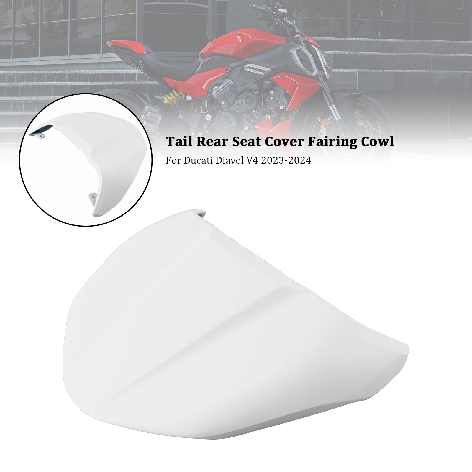 2023-2024 Ducati DiAvel V4 svans baksäte täckning fairing cowl
