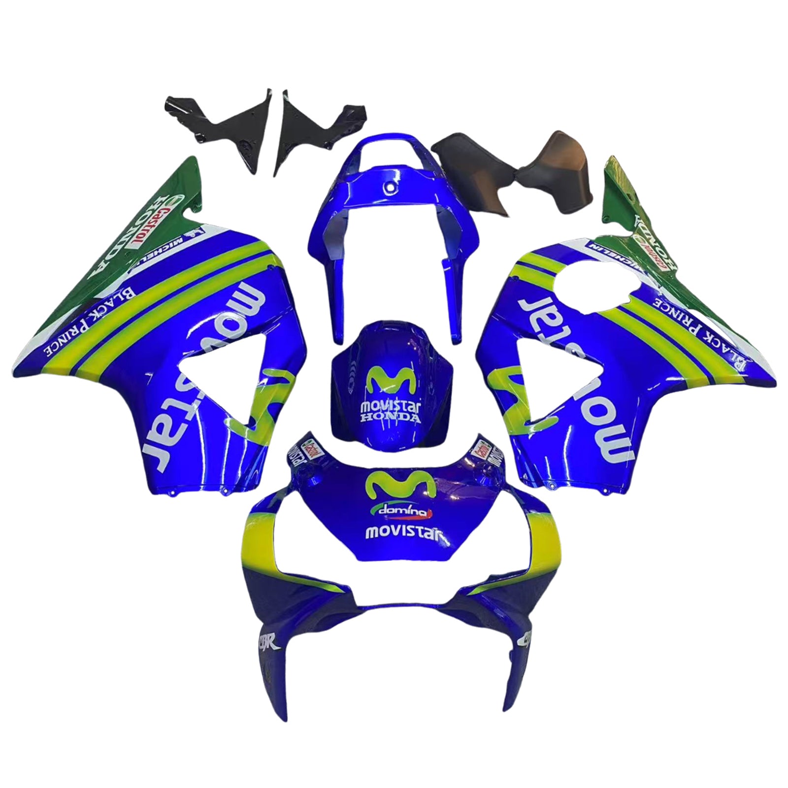 Amotopart 2002-2003 Honda CBR954 Blue Green Fairing Kit