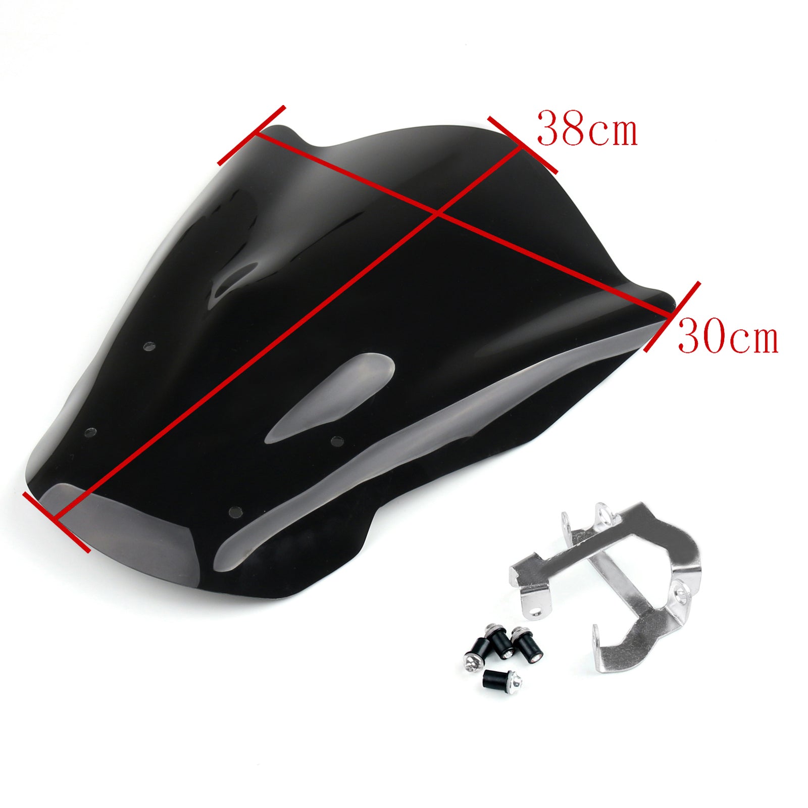 2013-2015 Yamaha MT-07 FZ-07 Windshield WindScreen + Bolts Bracket