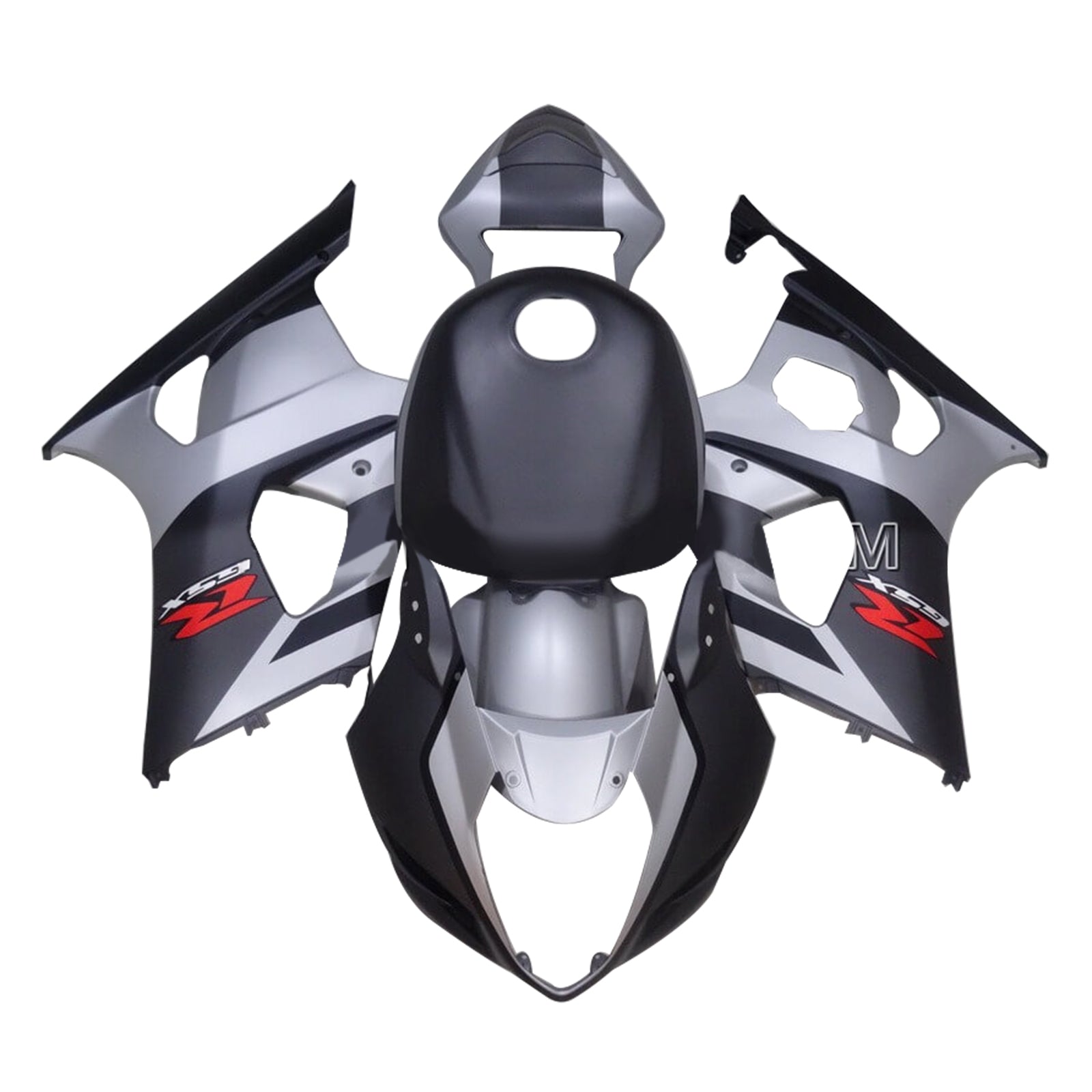 Amotopart 2003–2004 K3 GSXR1000 Suzuki Mattgrau&Schwarzes Verkleidungskit