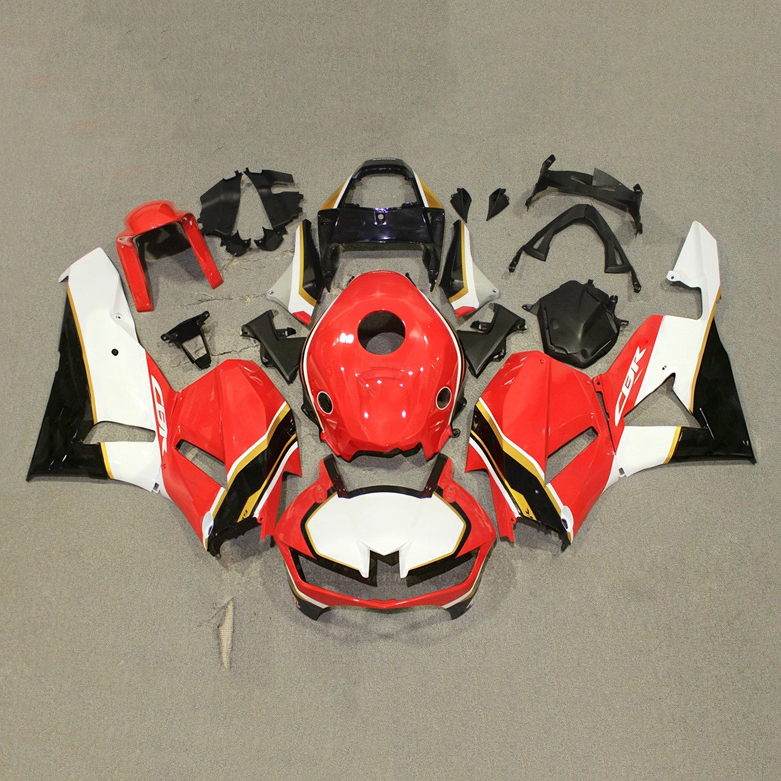 Amotopart 13-26 US ver. & 13-23 European ver. Honda CBR600RR White&Orange Fairing Kit