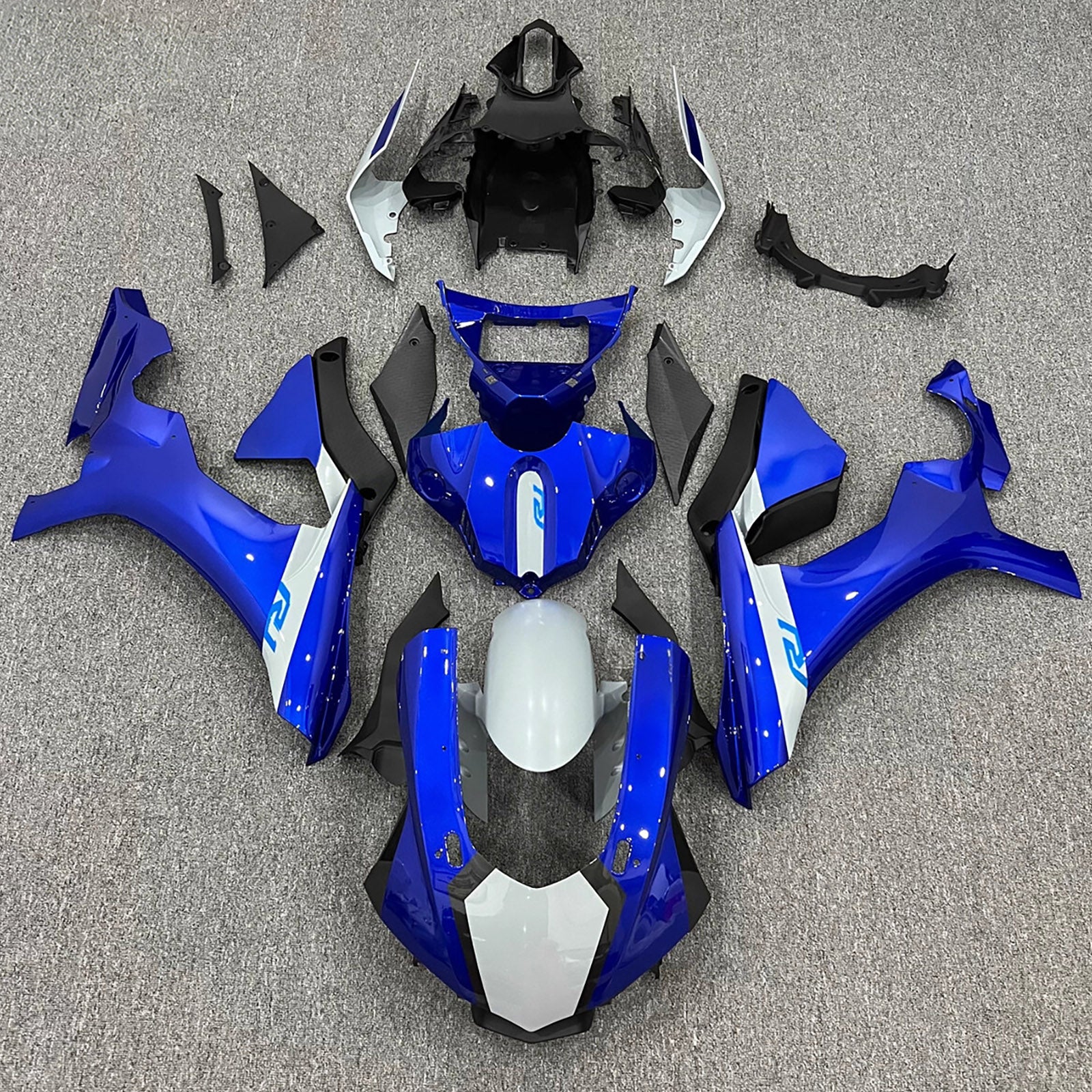Amotopart 2015-2019 Yamaha YZF 1000 R1 Blue Fairing Kit
