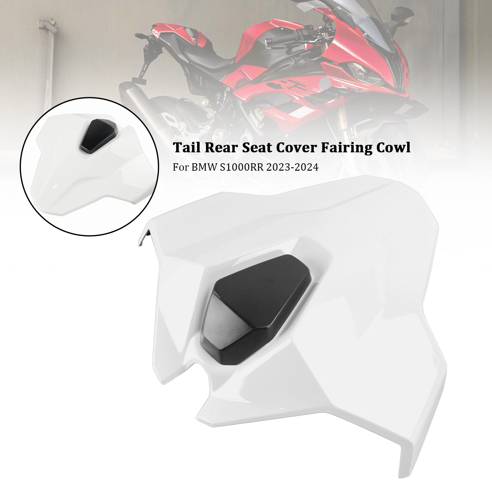 23-24 BMW S1000RR Svans baksäte Cover Fairing Cowl