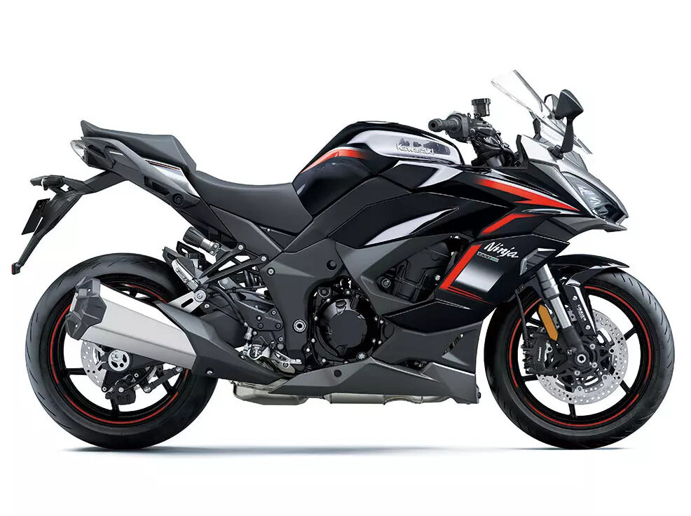 Amotopart 2020-2025 Kawasaki Z1000SX Ninja 1000SX/1100SX Red Line Black Fairing Kit