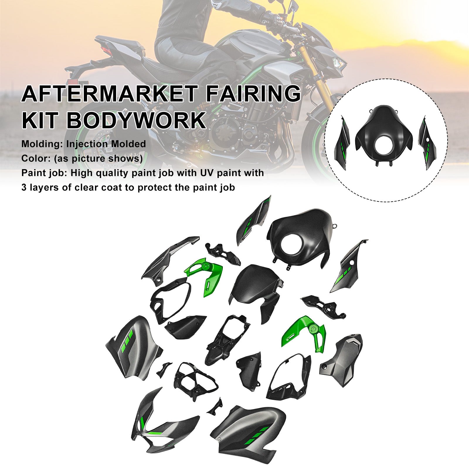 Amotopart 2025–2026 Kawasaki Z900 Verkleidungsset-Kollektion