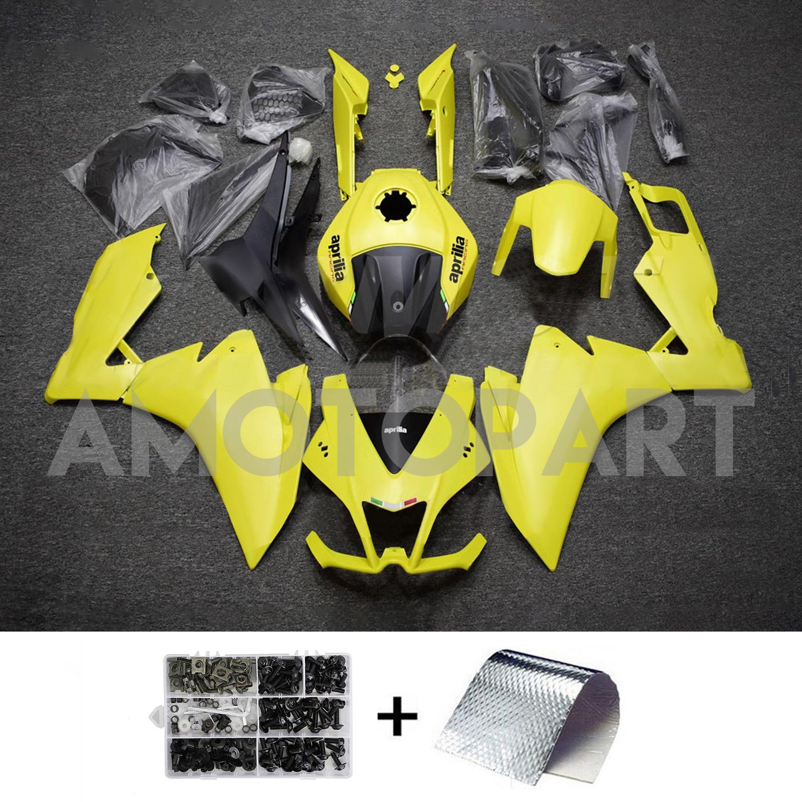 Amotopart 2012-2016 Aprilia RS4 / 125 / 50 Yellow Black Fairing Kit