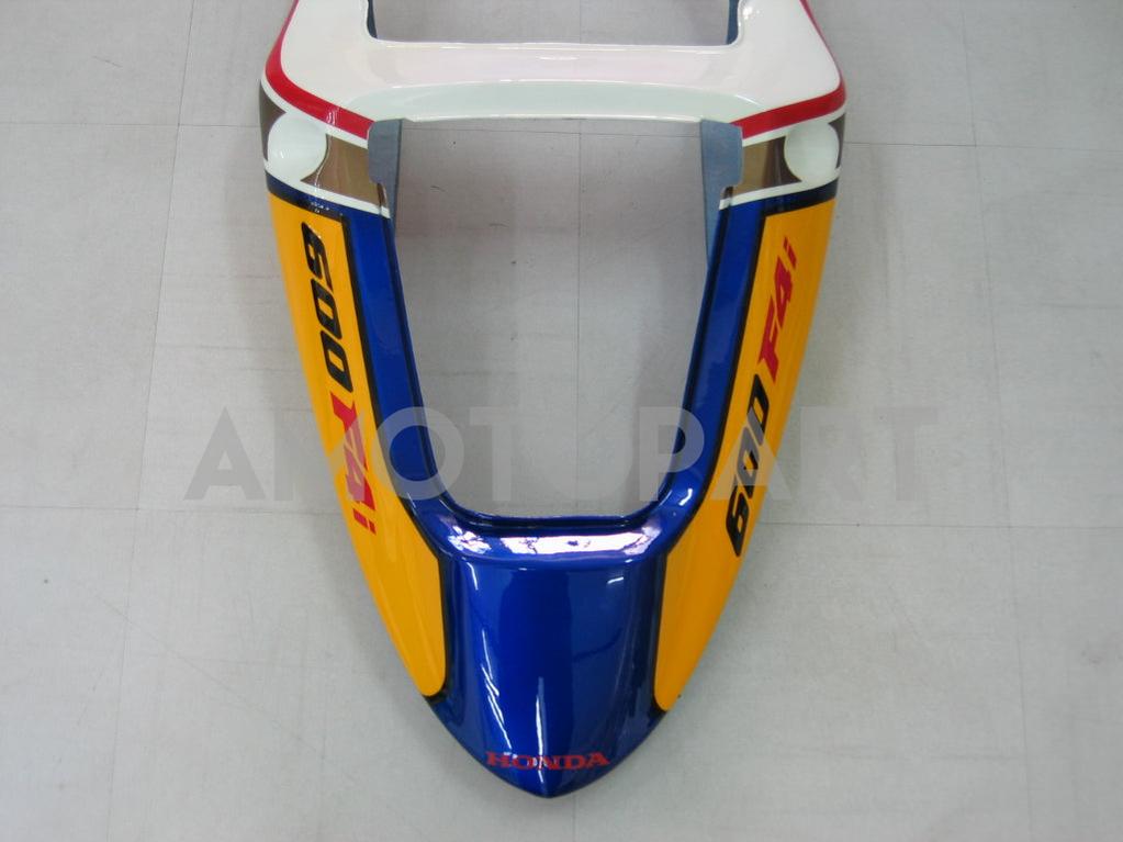 Amotopart 2001-2003 Honda CBR600 F4I Blue & White Stripe Fairing Kit