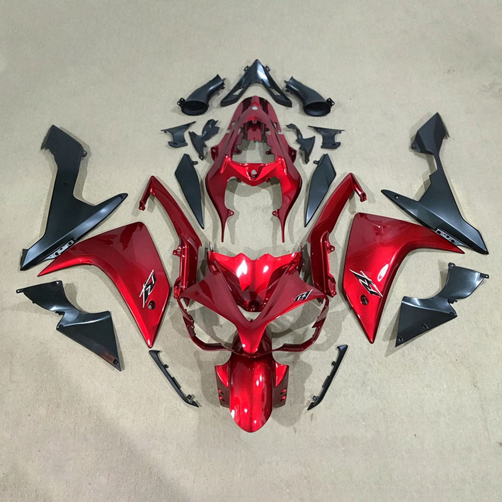 Amotopart 2007-2008 Yamaha YZF 1000 R1 Red Fairing Kit