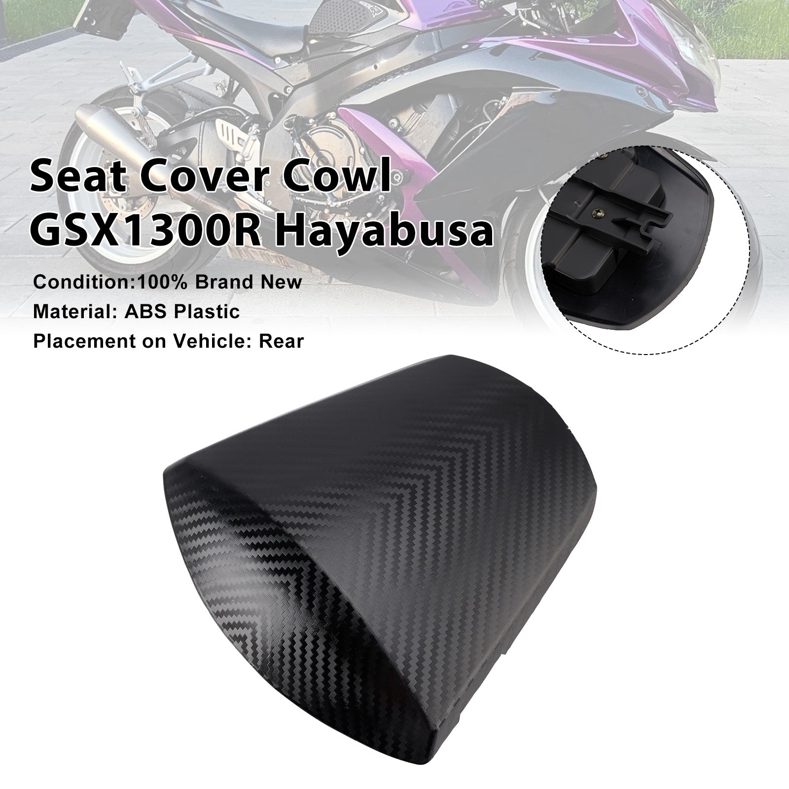 Housse de carénage de siège arrière Suzuki GSXR600 GSXR750 K11 2011-2026