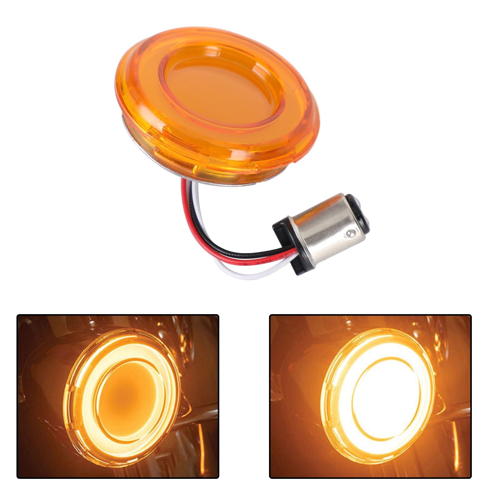 Touring Street Glide Electra Glide Yellow 1157 LED Brake Turn Signal Light