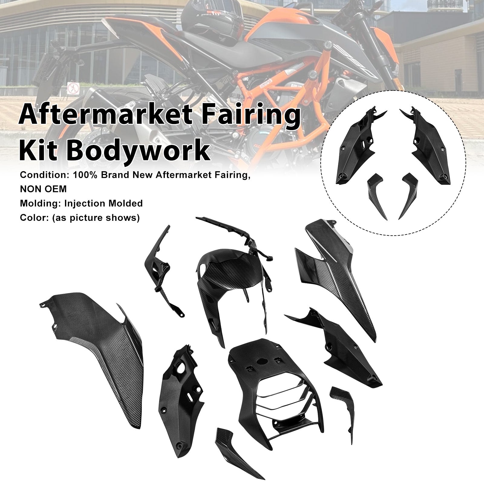 Amotopart 2017-2023 Duke 390 Fairing Kit