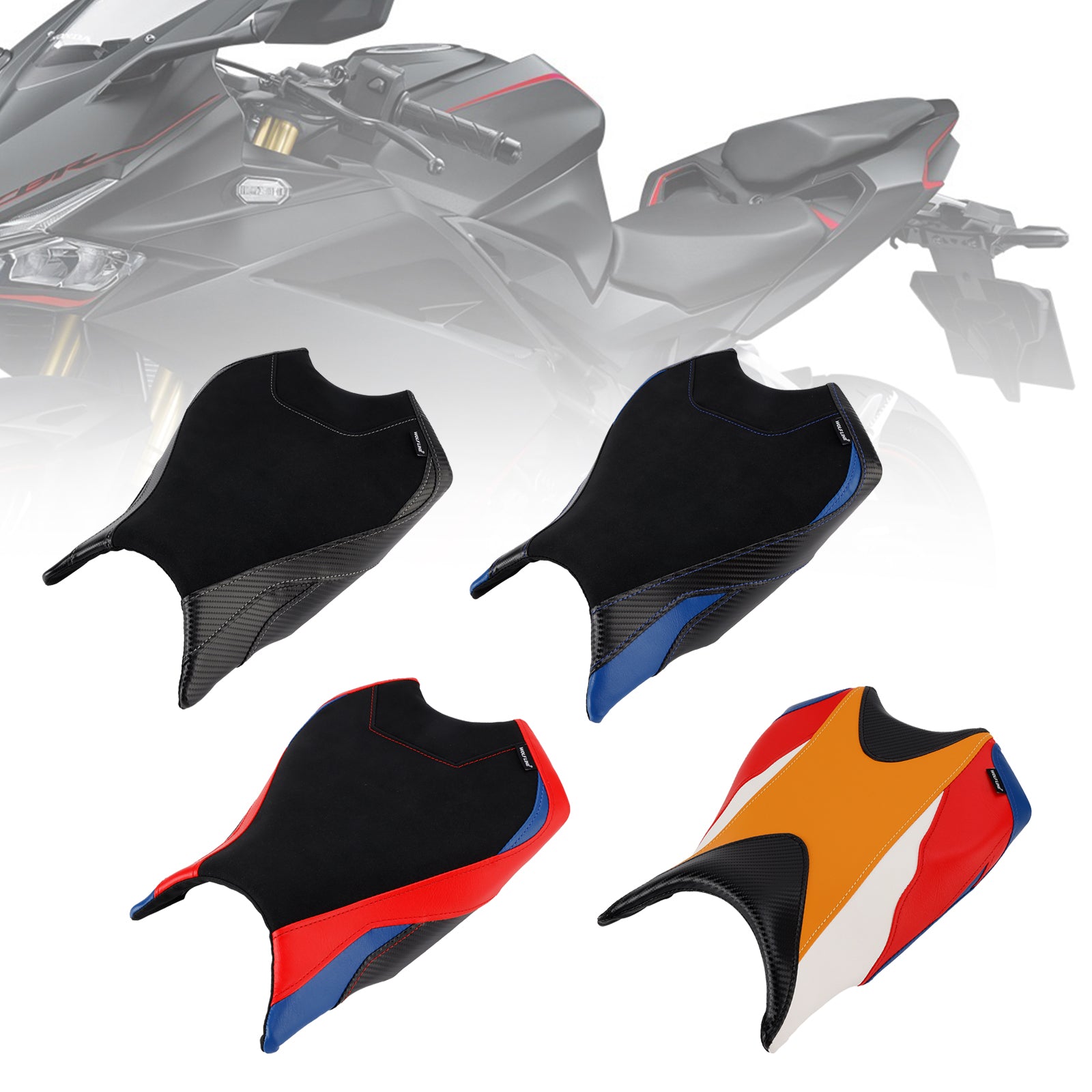 2017-2024 23 Honda Cbr250Rr Front Driver Raider Seat Pillion Saddle Multi BlueB