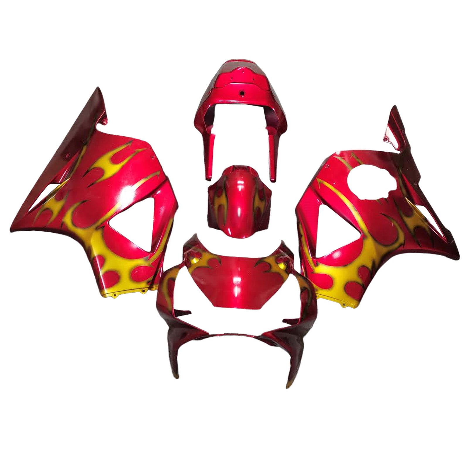 Amotopart 2002-2003 Honda CBR954 Red Gold Fairing Kit