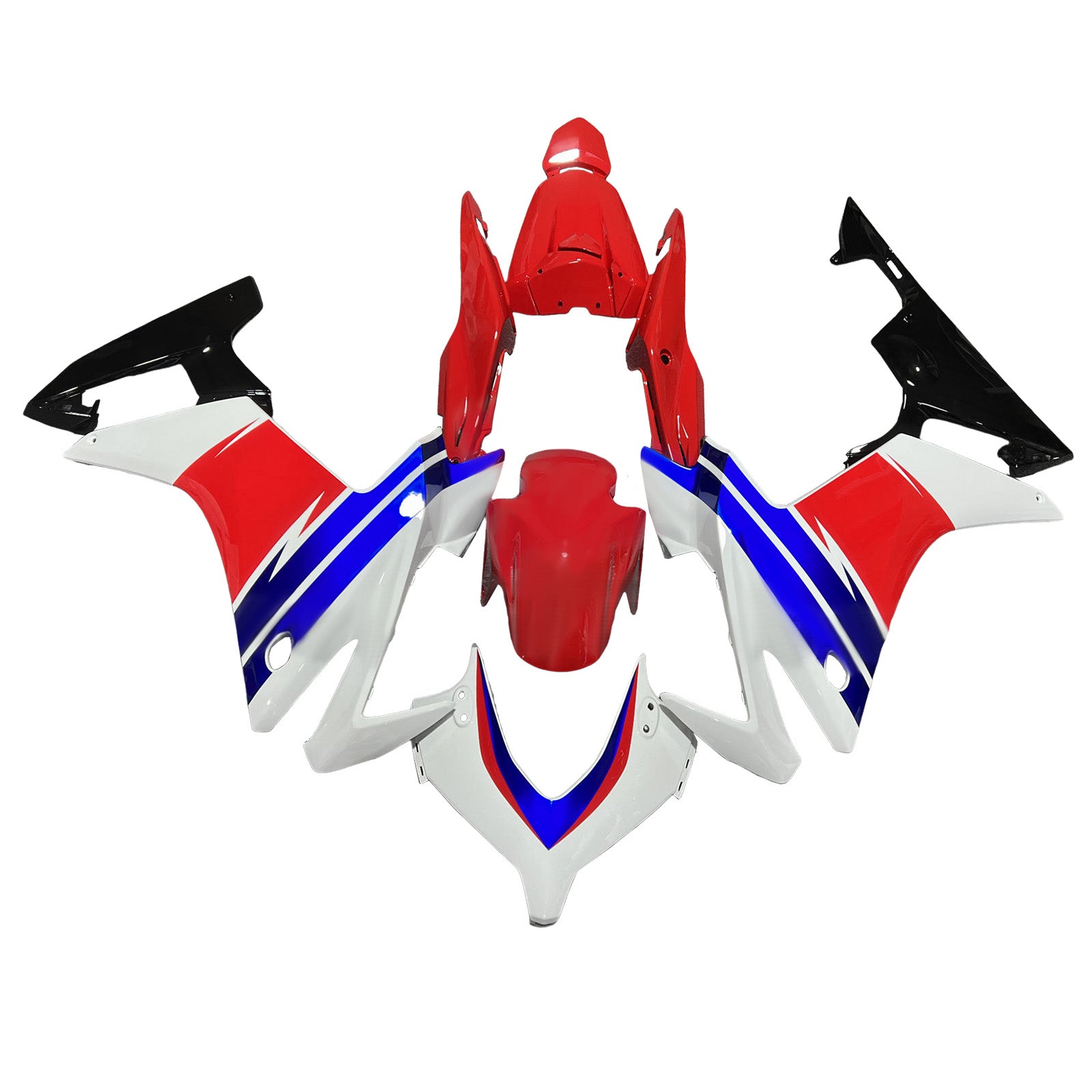 Amotopart 2013-2015 Honda CBR500R Red White Blue Line Fairing Kit