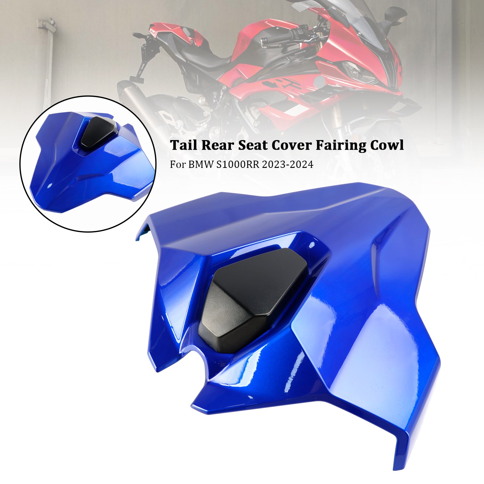 23-24 BMW S1000RR Svans baksäte Cover Fairing Cowl