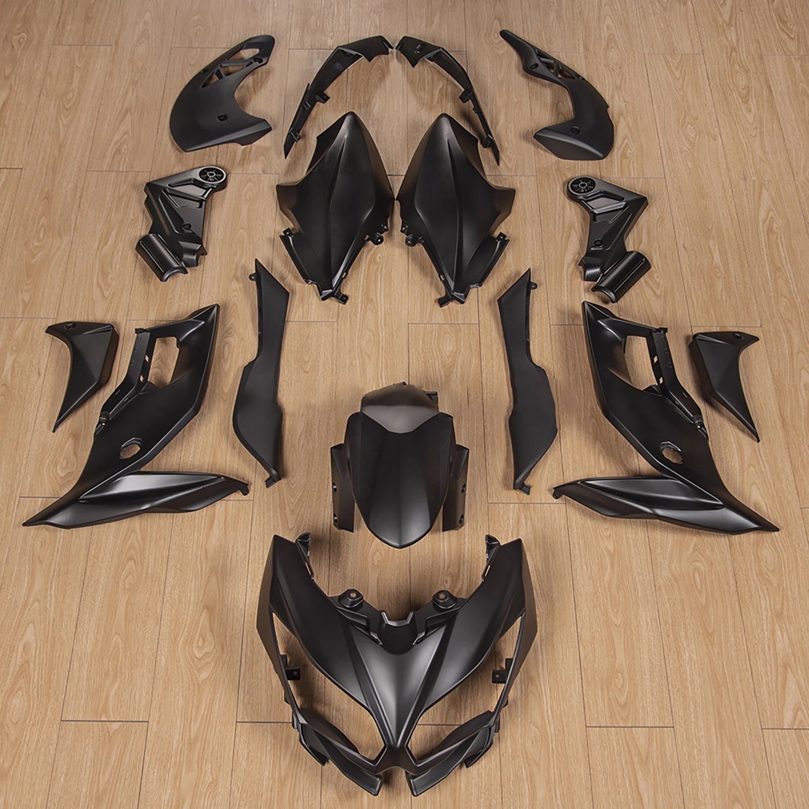Amotopart 2015-2021 Kawasaki Versys 650 Black Fairing Kit