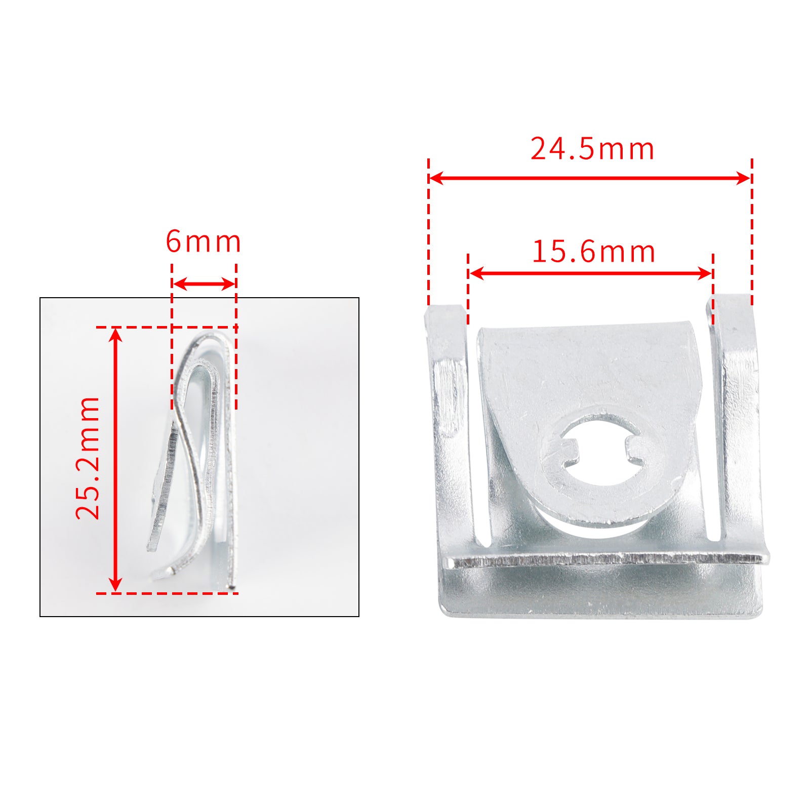 10 Pack D Ring Rychlé uvolnění FAILING FASTENERS QUARNDOUS TOUNL MOTOCYCLE 14MM