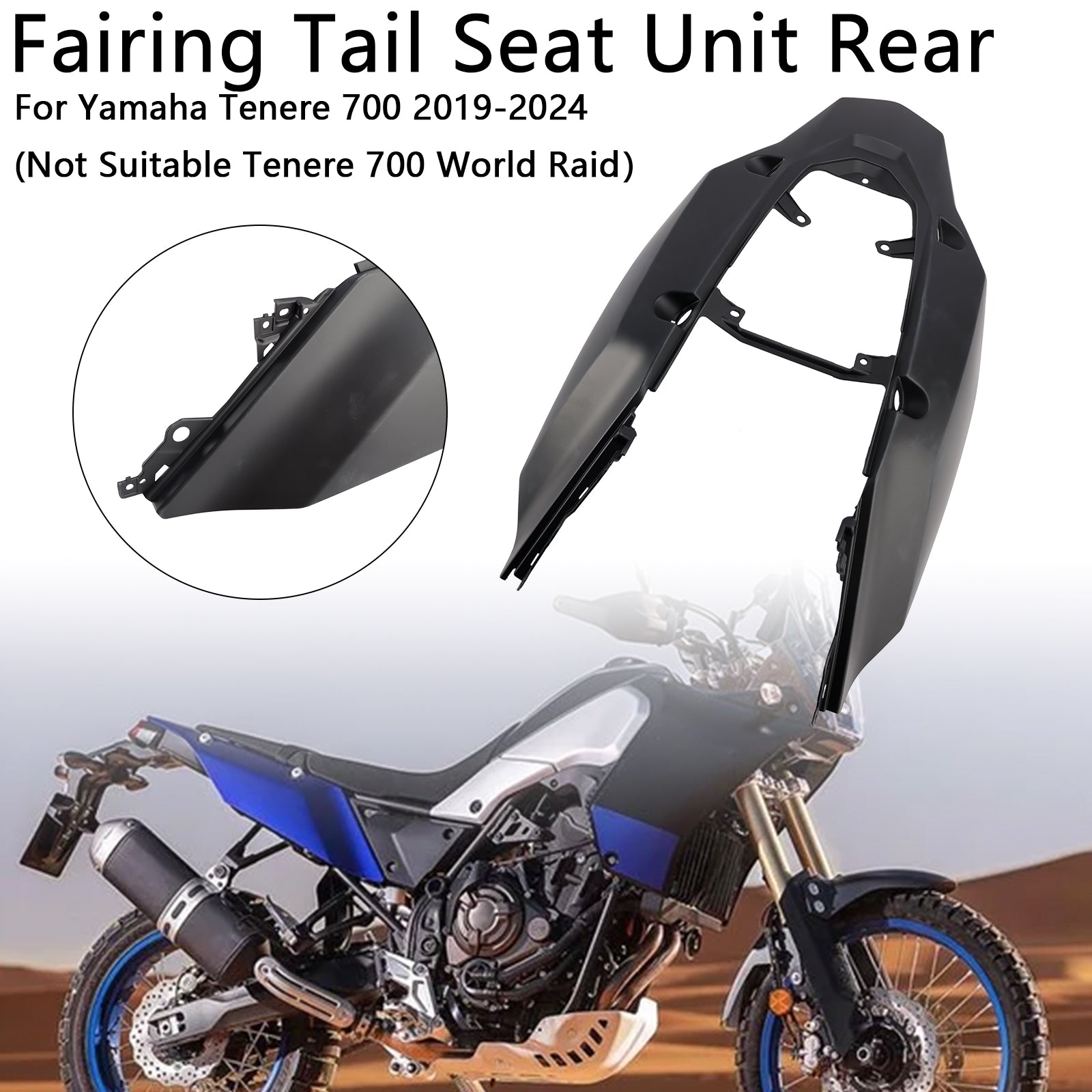 2019-2024 Yamaha Tenere 700 kuipstaartstoel