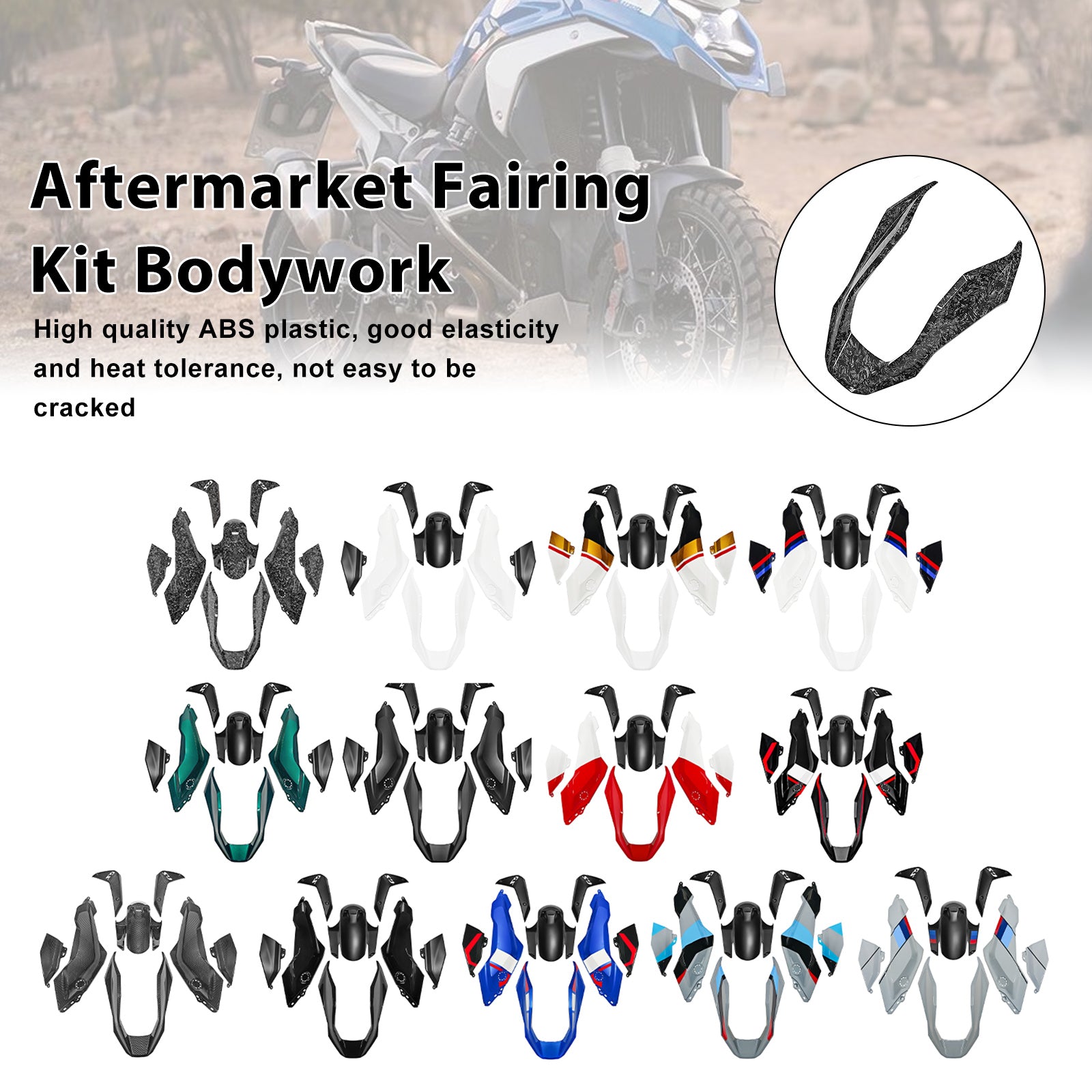 Amotopart 2024-2025 BMW R1300GS Collection Fairing Kit