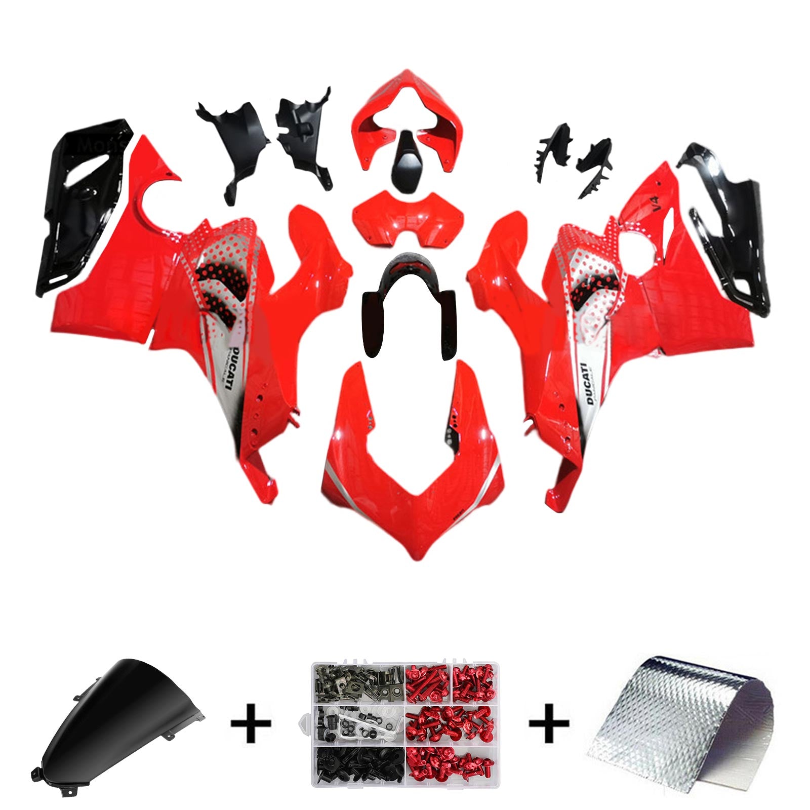 Amotopart Ducati 2018-2019 Panigale V4/V4S Style 6 Fairing Kit