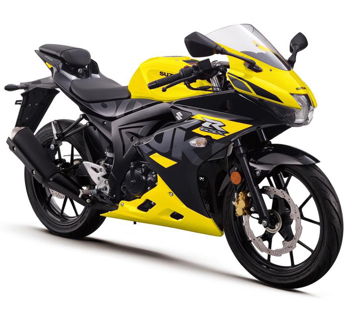 Amotopart 17-24 Suzuki GSX-R125 Black Yellow Fearing Kit (nur für die US-Version geeignet)