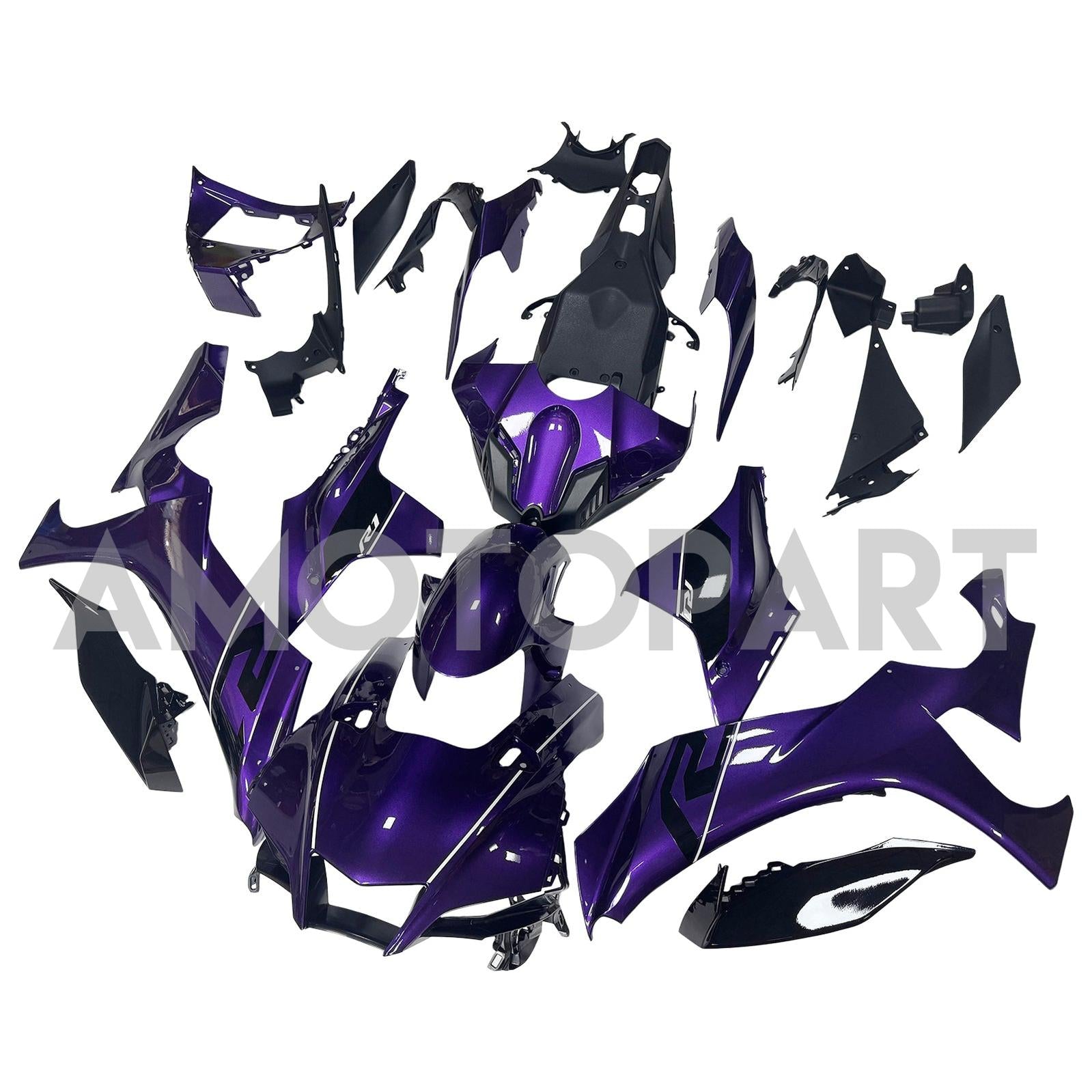 Amotopart 2020-2025 Yamaha YZF-R1 Purple Fairing Kit