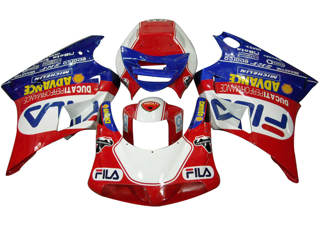 Amotopart 1996-2002 Ducati 748/916/996/998 Blue Red White Fairing Kit
