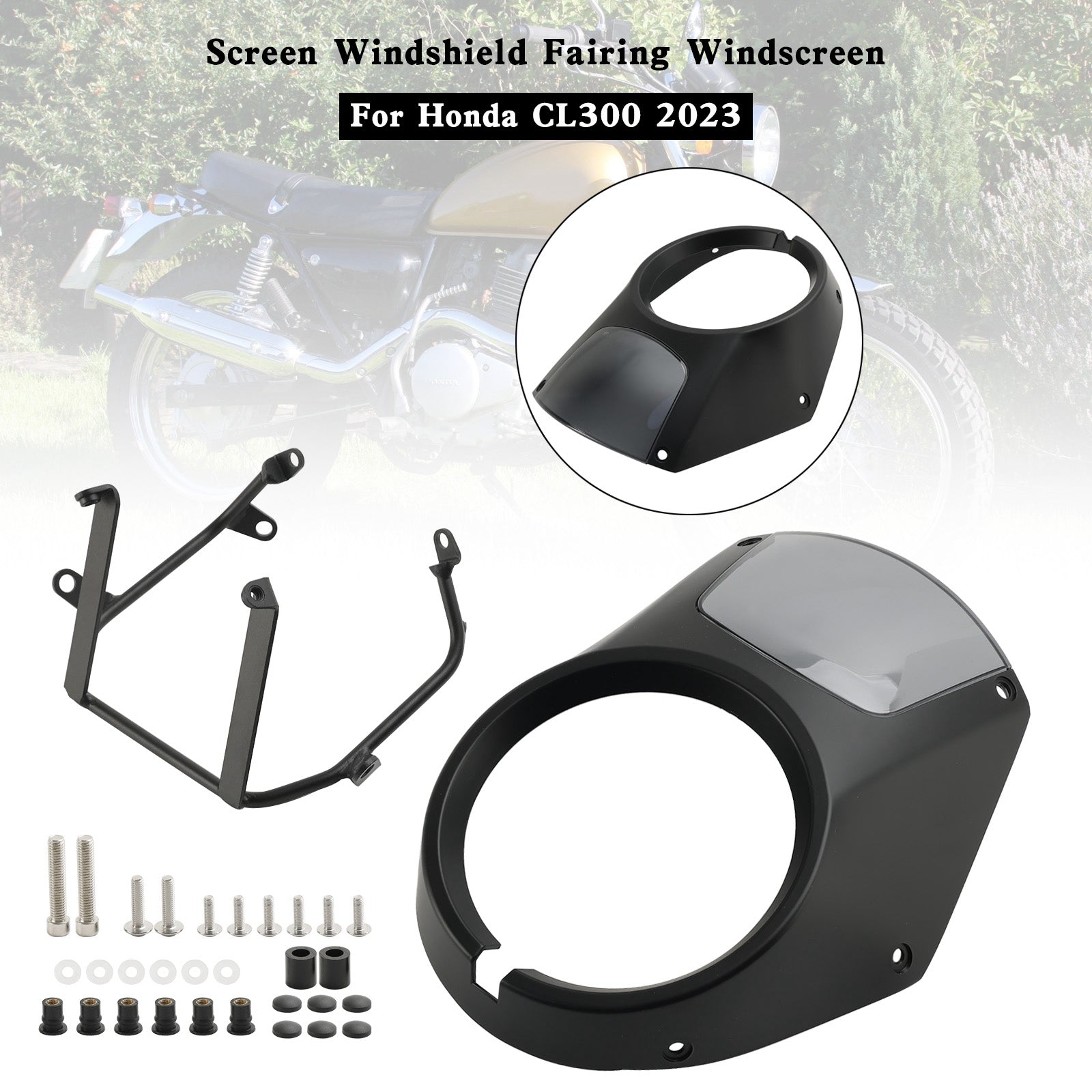 ヘッドライトフロントガラスフェアリングフロントガラスホンダ CL300 2023