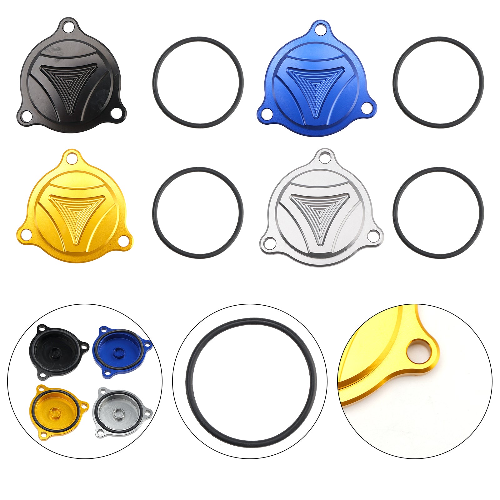 Suzuki Burgmann UH 125 150 200 DR-Z 400 E S SMCNC Oil Filter Cover