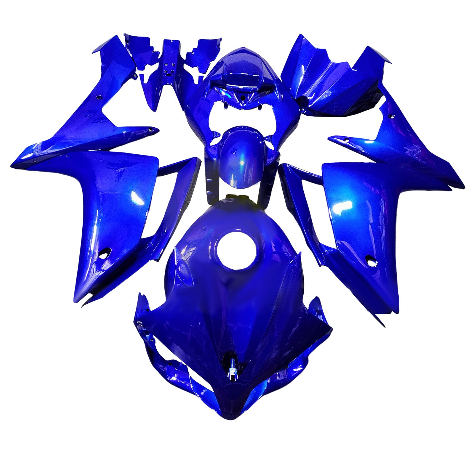 Amotopart 2007-2008 Yamaha YZF-R1 Blue Fairing Kit