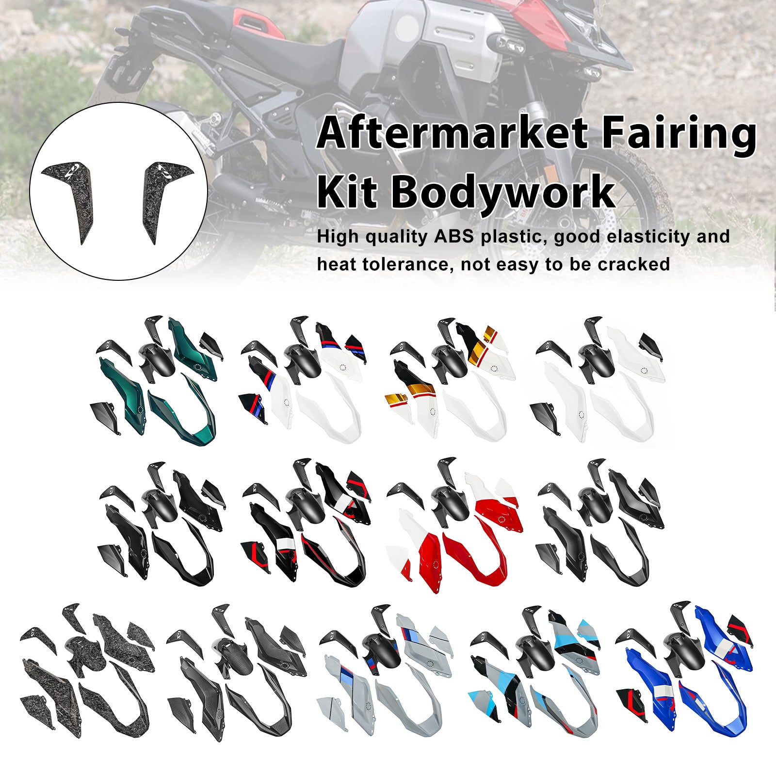 Amotopart 2024-2025 BMW R1300GS Collection Fairing Kit