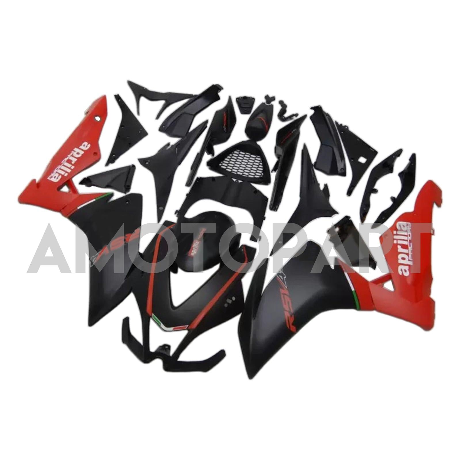 Amotopart 2009-2015 RSV4 1000 Aprilia Red&Black Style2 Fairing Kit