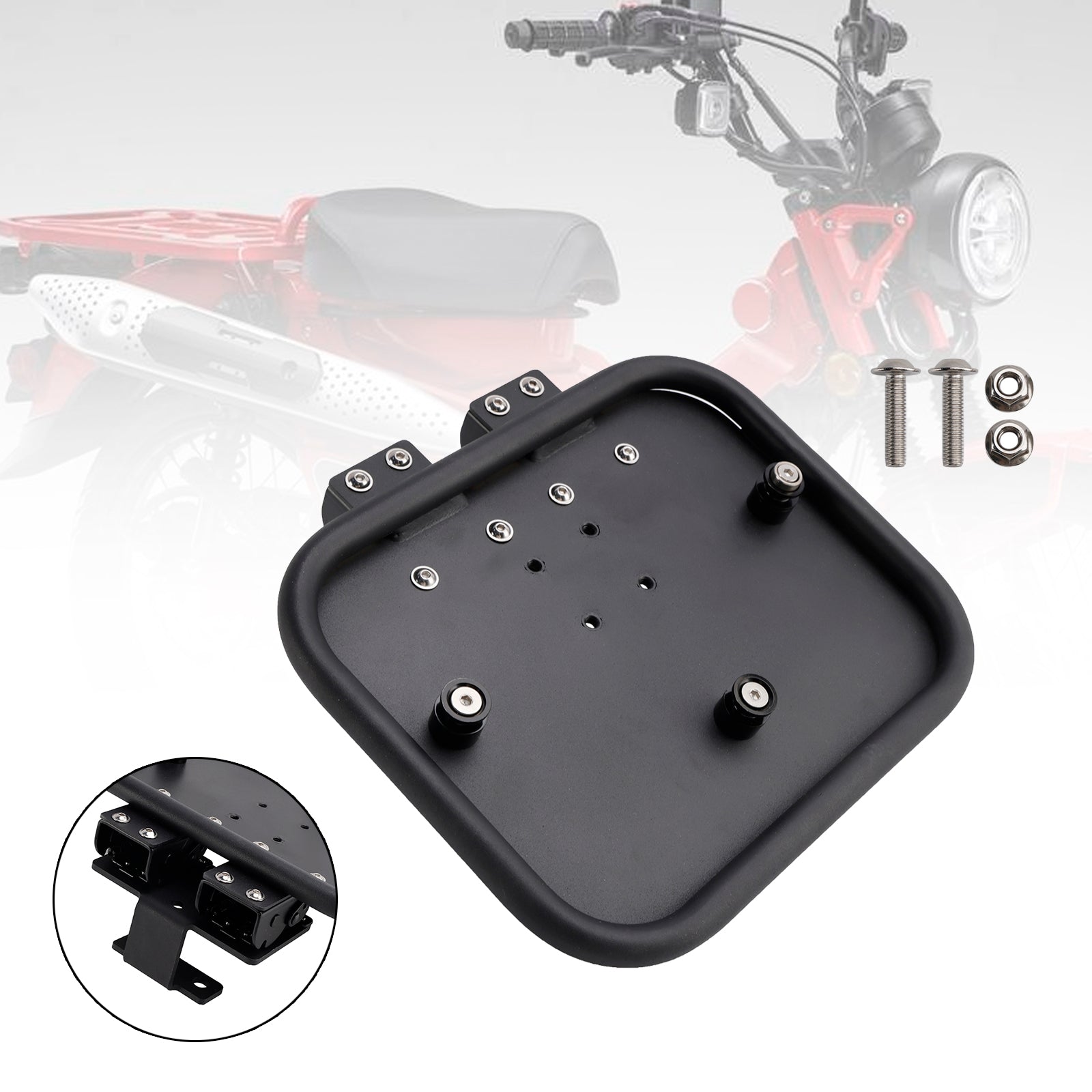 20-24 Honda Ct125 Huntercub Luggage Rack Side Saddle Bag Mount Bracket Black