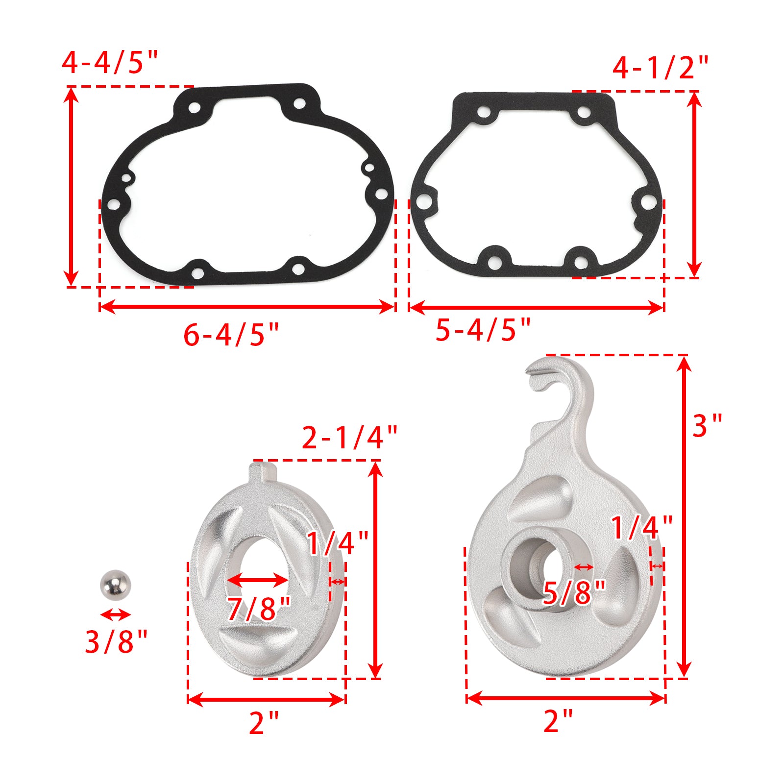 87-2020 Big Twin Touring Softail Easy Pull Reduced Effort Clutch Gasket Kit