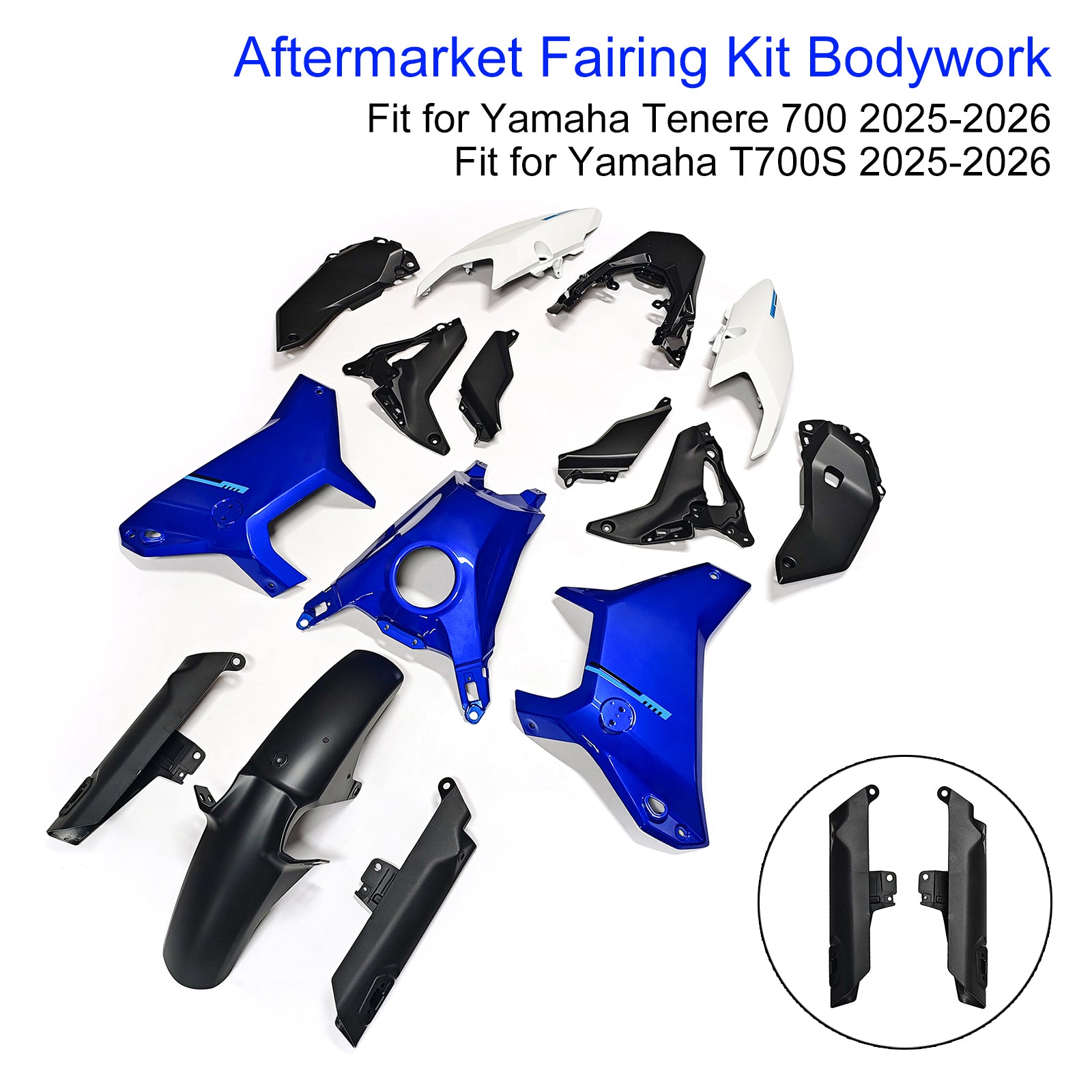 Amotopart 2025-2026 Yamaha Tenere 700 T700S Fairing Kit Collection