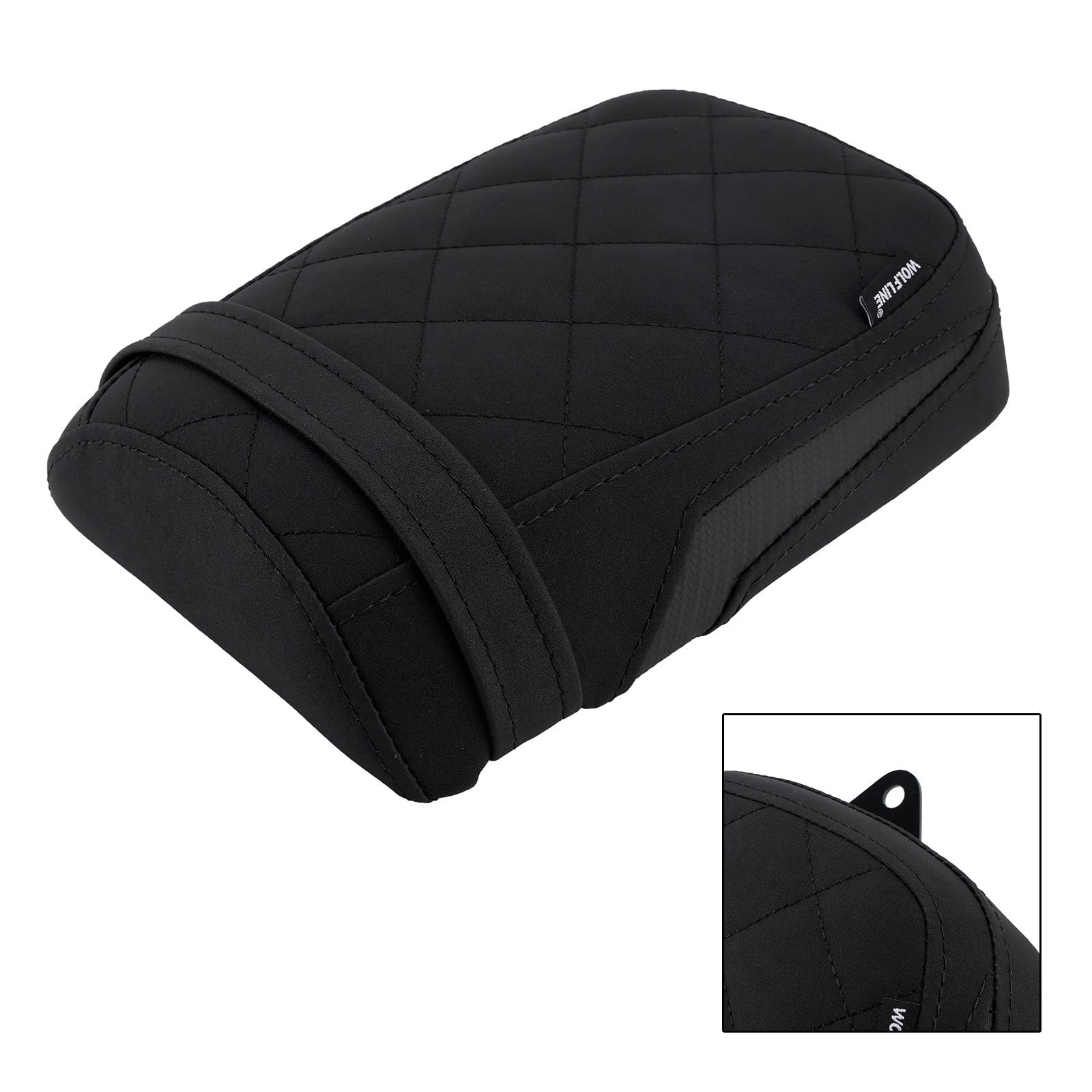 24-25 Kawasaki Eliminator 500 Rear Seat Passenger Cushion Flat Pu Black