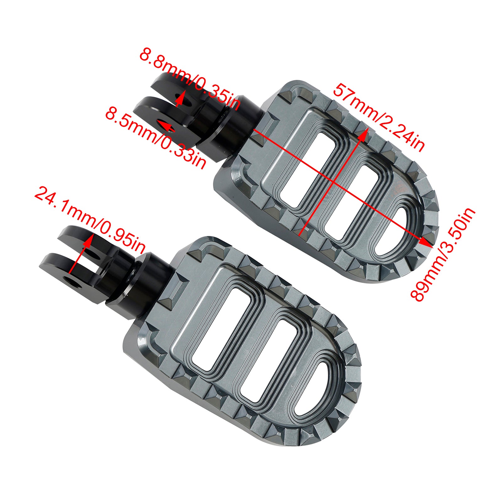 Yamaha XSR700 XSR900 FJR1300 YZF-R6 YZF-R1 Représentation de pieds de pied