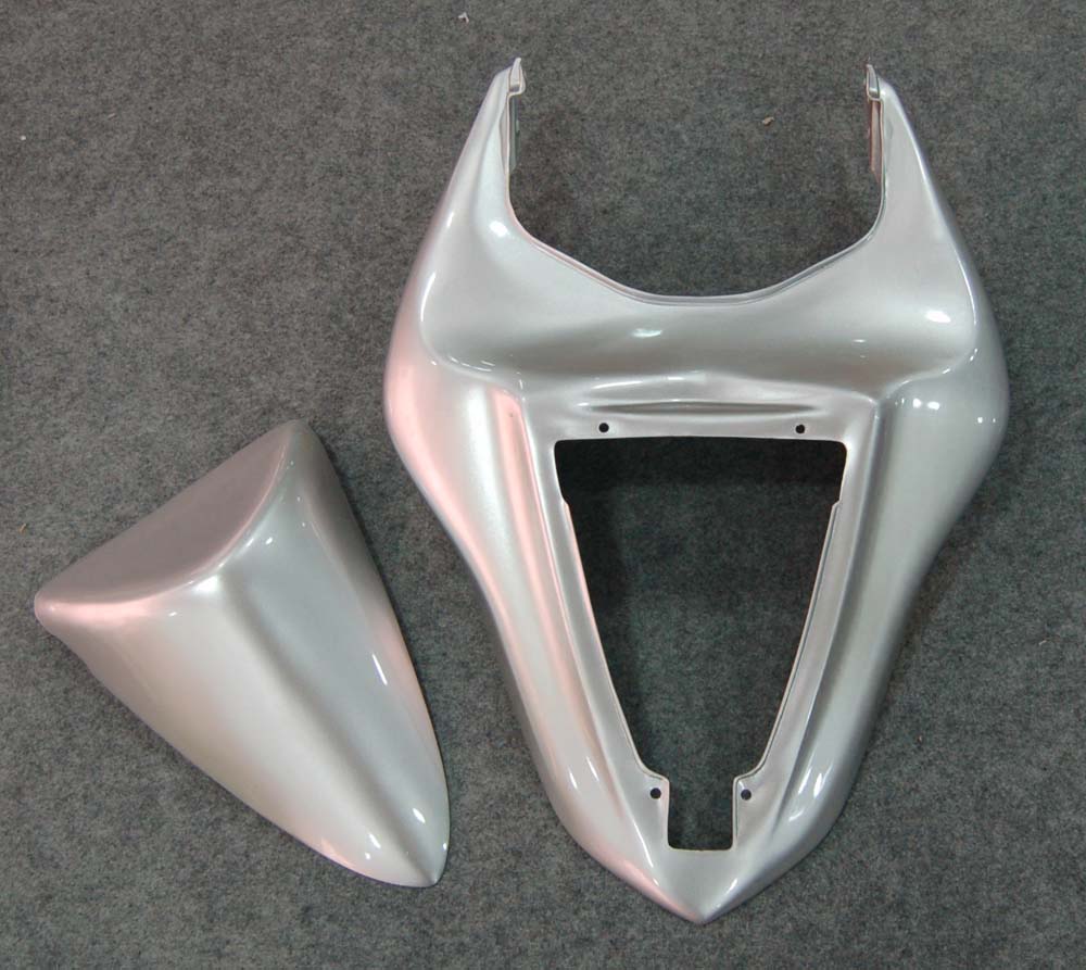 Kit de carenagem Amotopart 2007-2008 Kawasaki ZX6R 636 Sliver Vermelho