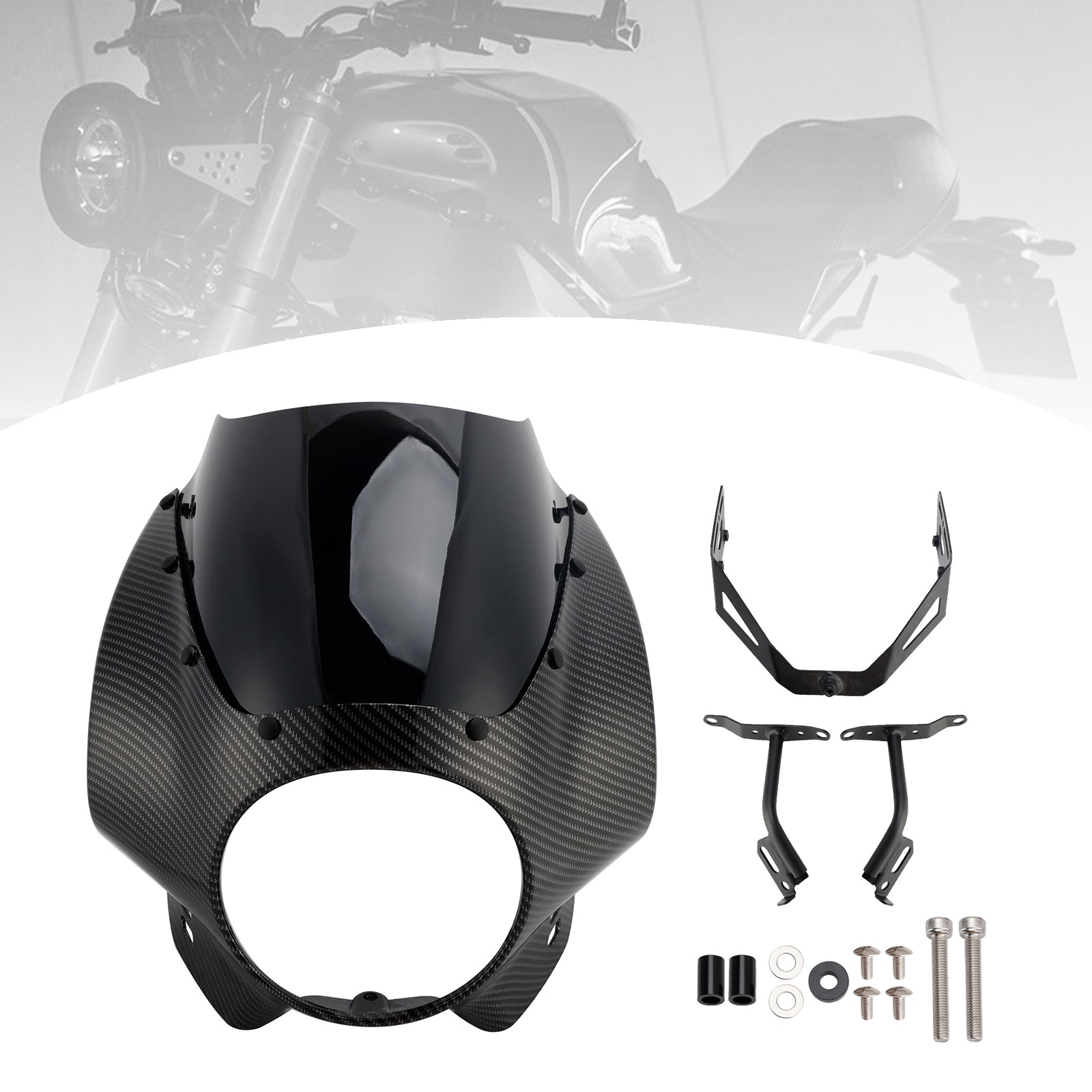 Yamaha XSR900 2022-2025 Headlight Fairing Windshield WindScreen