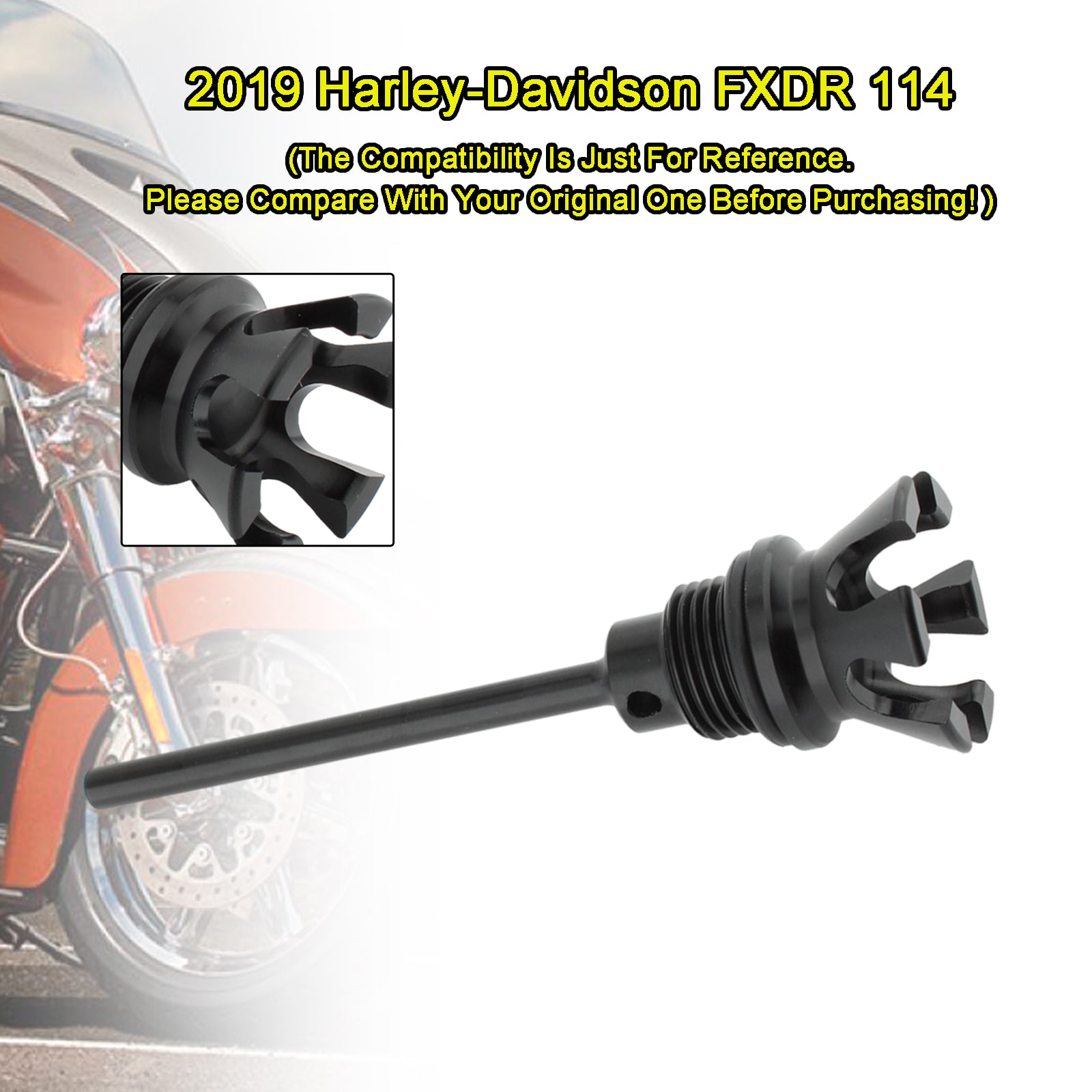 Oil Dipstick Tank Cap Plug For Softail Road Glide Electra Glide 1105-0022