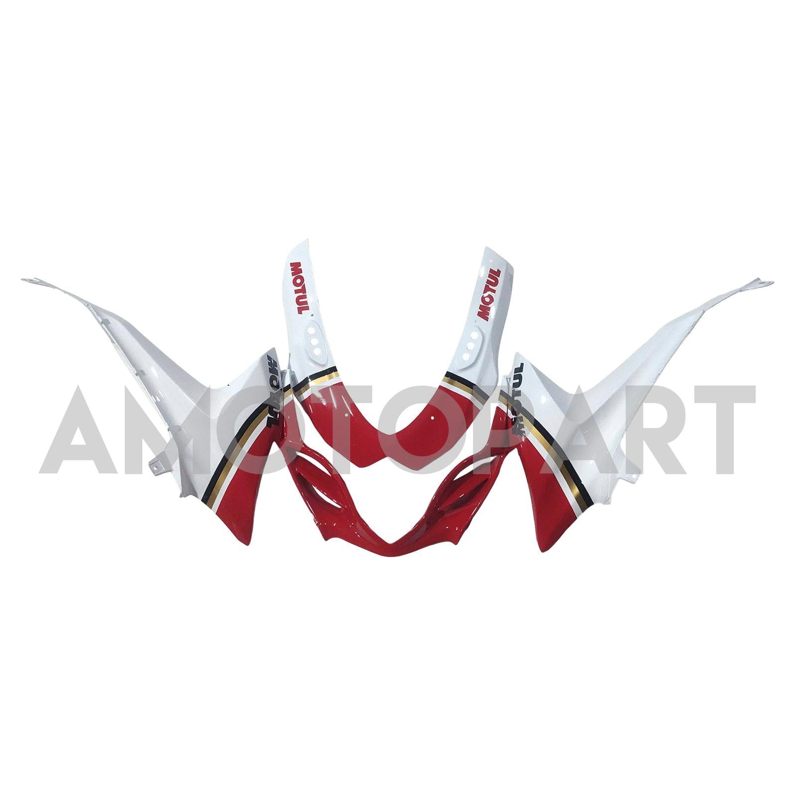 Amotopart 2009-2016 Suzuki GSXR1000 Kit de carénage rouge blanc brillant