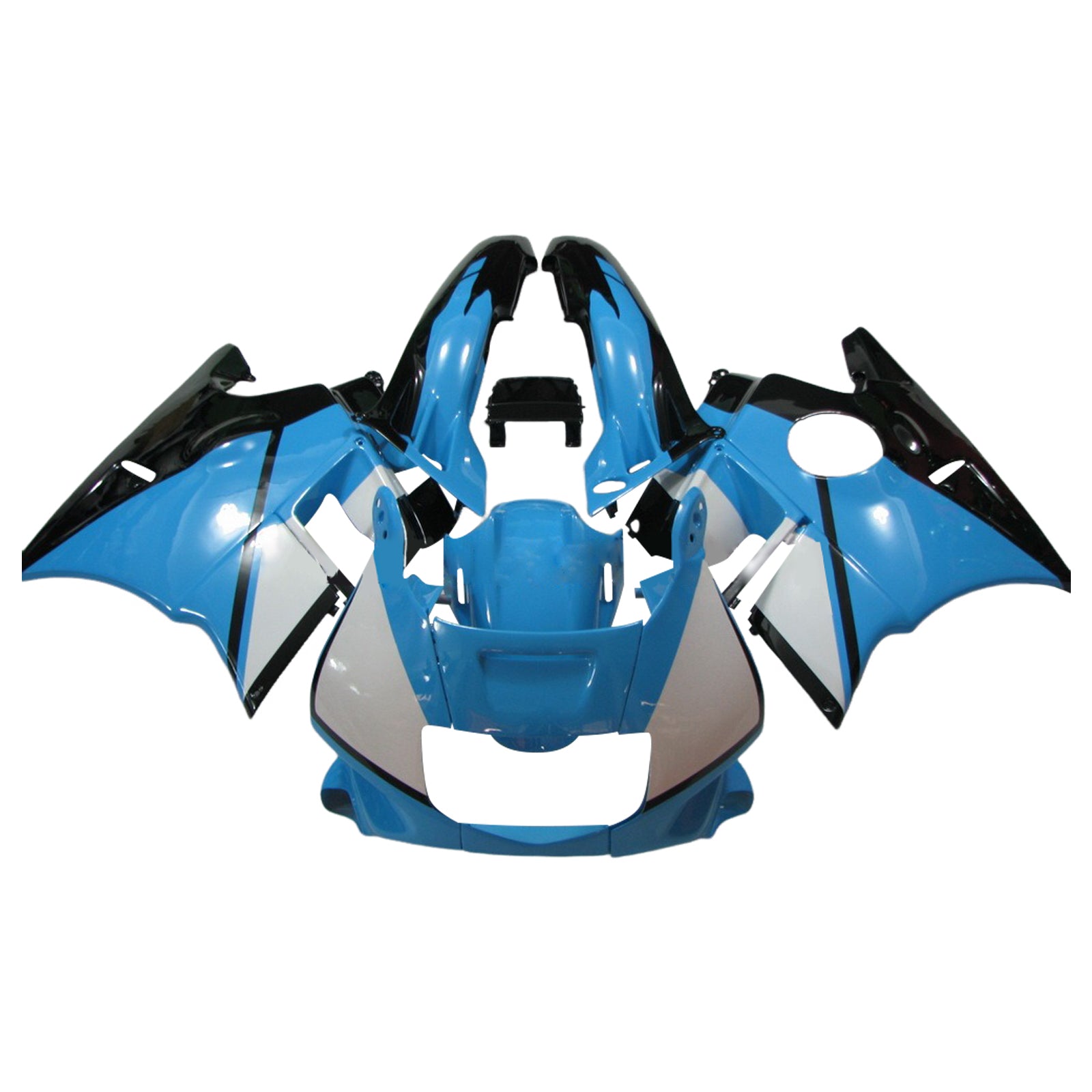 Amotopart 1991-1994 Honda CBR600 F2 Blue White Black Fairing Kit