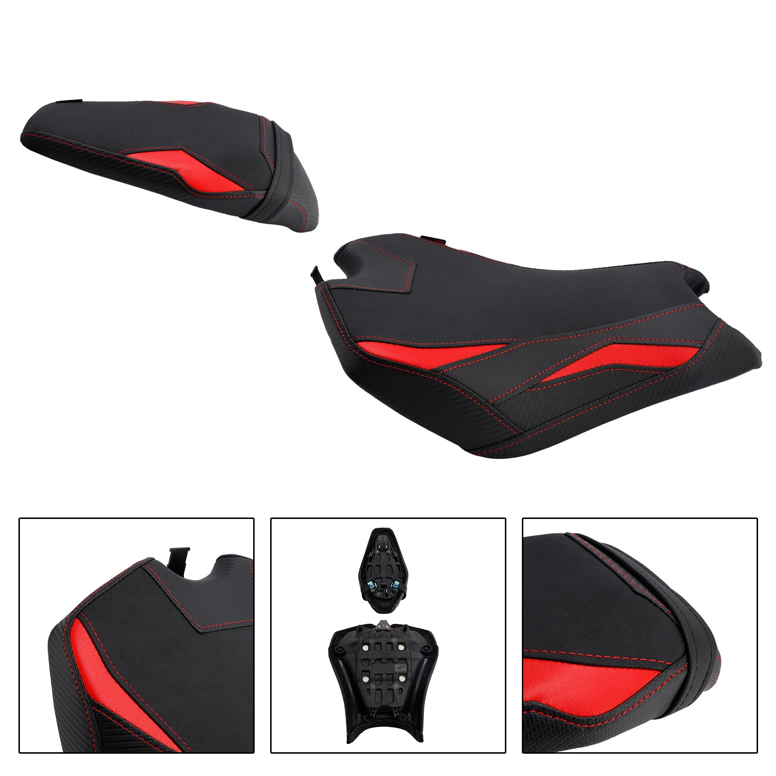 2025 Kawasaki Z900 Zr900-F Front&Rear Raider Passenger Cushion Kit Red1