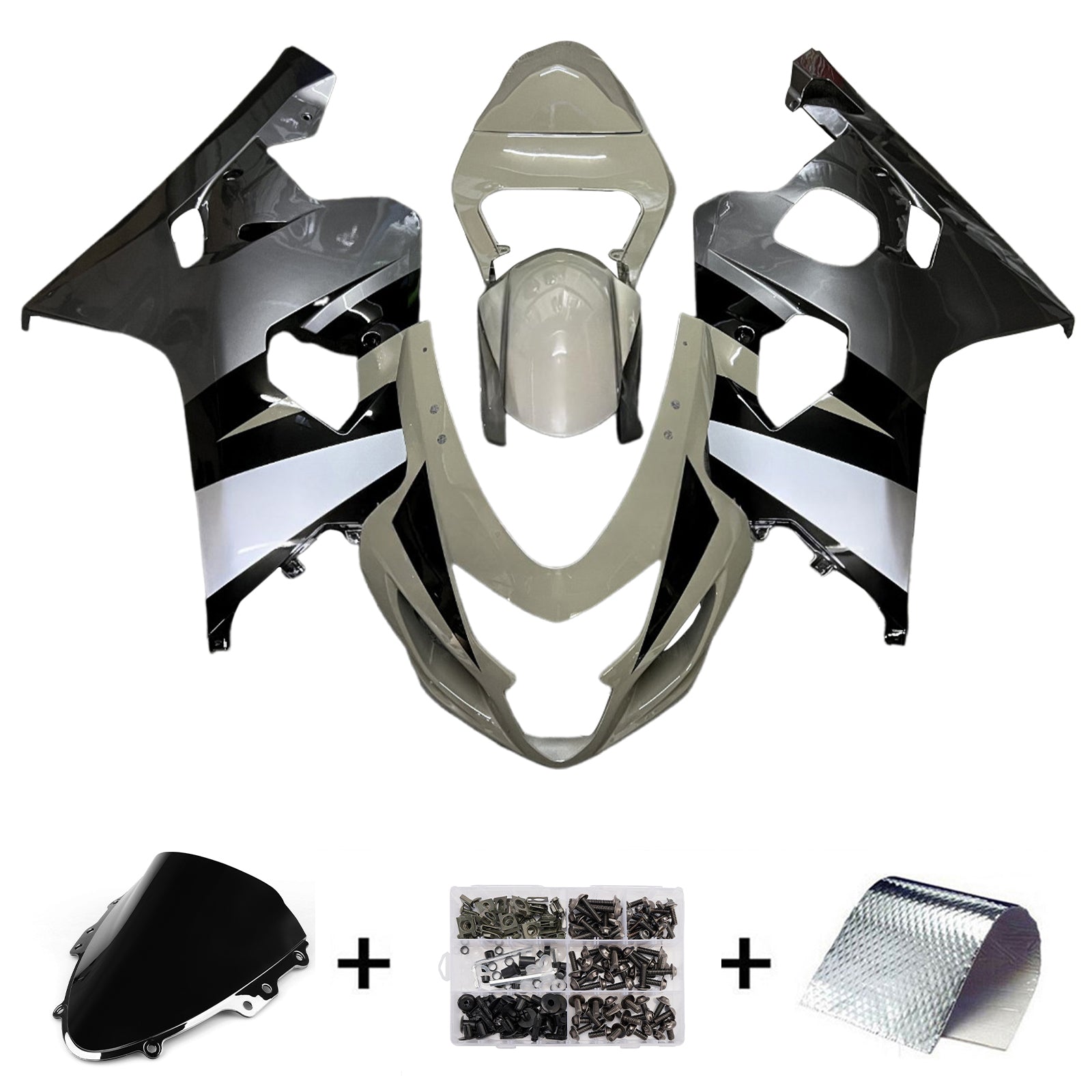 Amotopart 2004-2005 Suzuki GSXR 600/750 Grey Fairing Kit