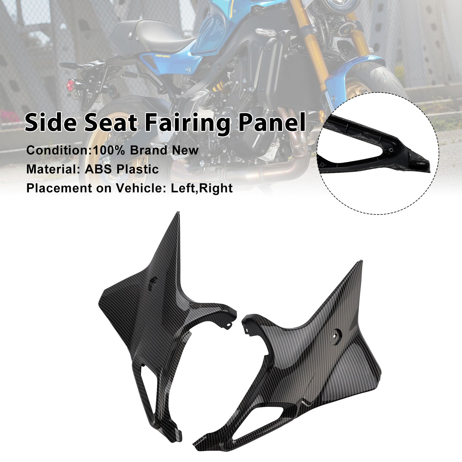 Yamaha XSR 900 XSR900 2022-2025 Side Seat Fairing Panel Cowl