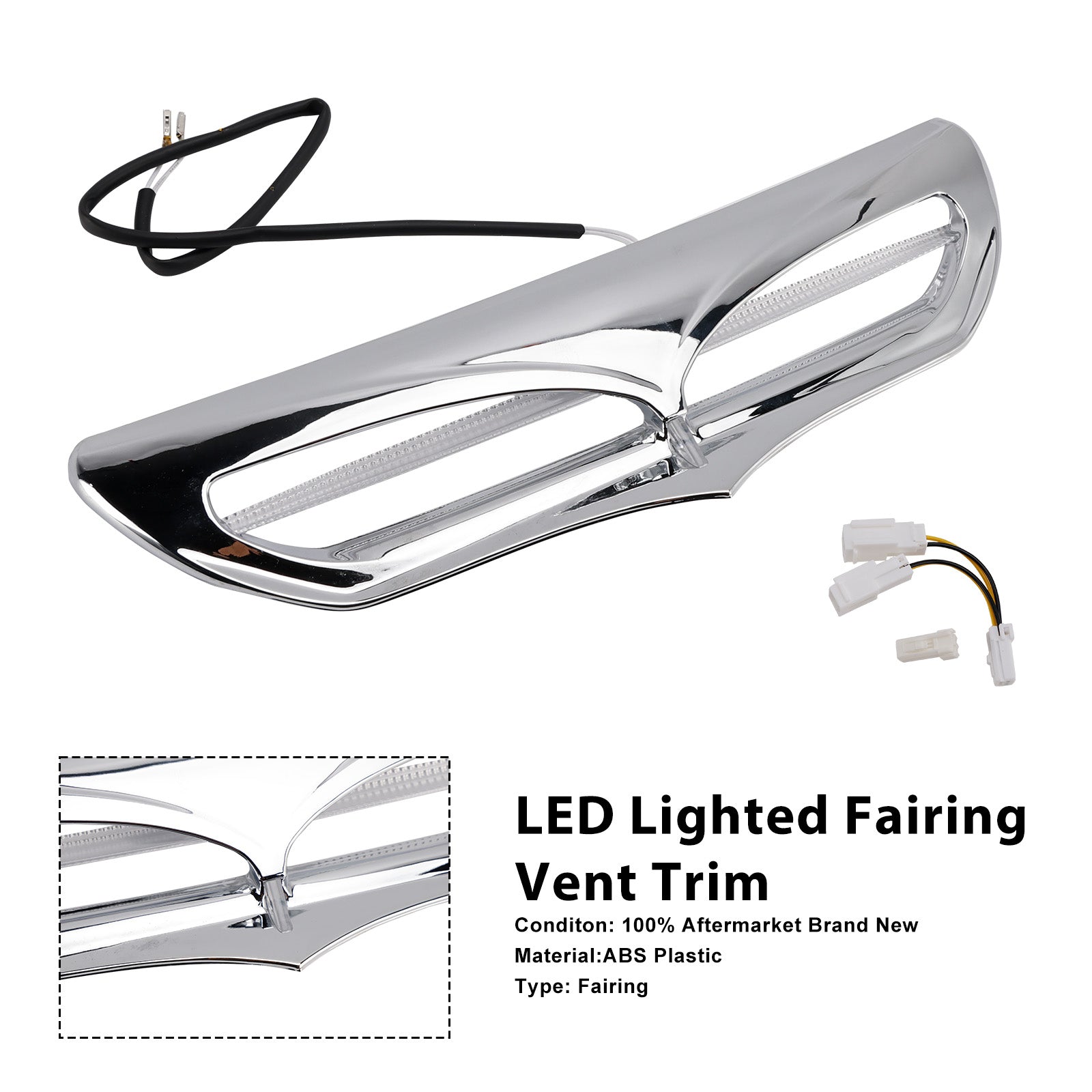 2014-2022 Electra Street Glide FLHTCU LED Lighted Fairing Vent Trim
