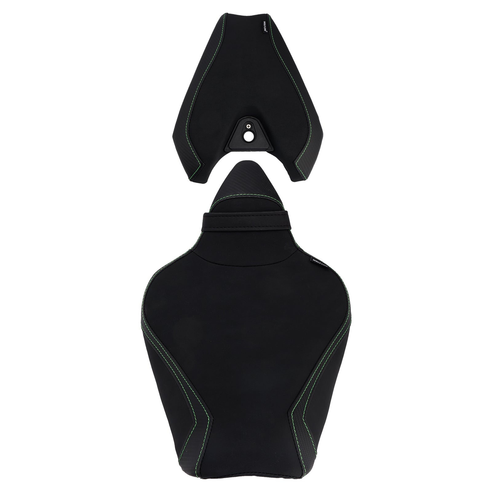 Kawasaki Z1000-coureur 2014-2025&PPassagiersstoelset Achterkussen Zwart