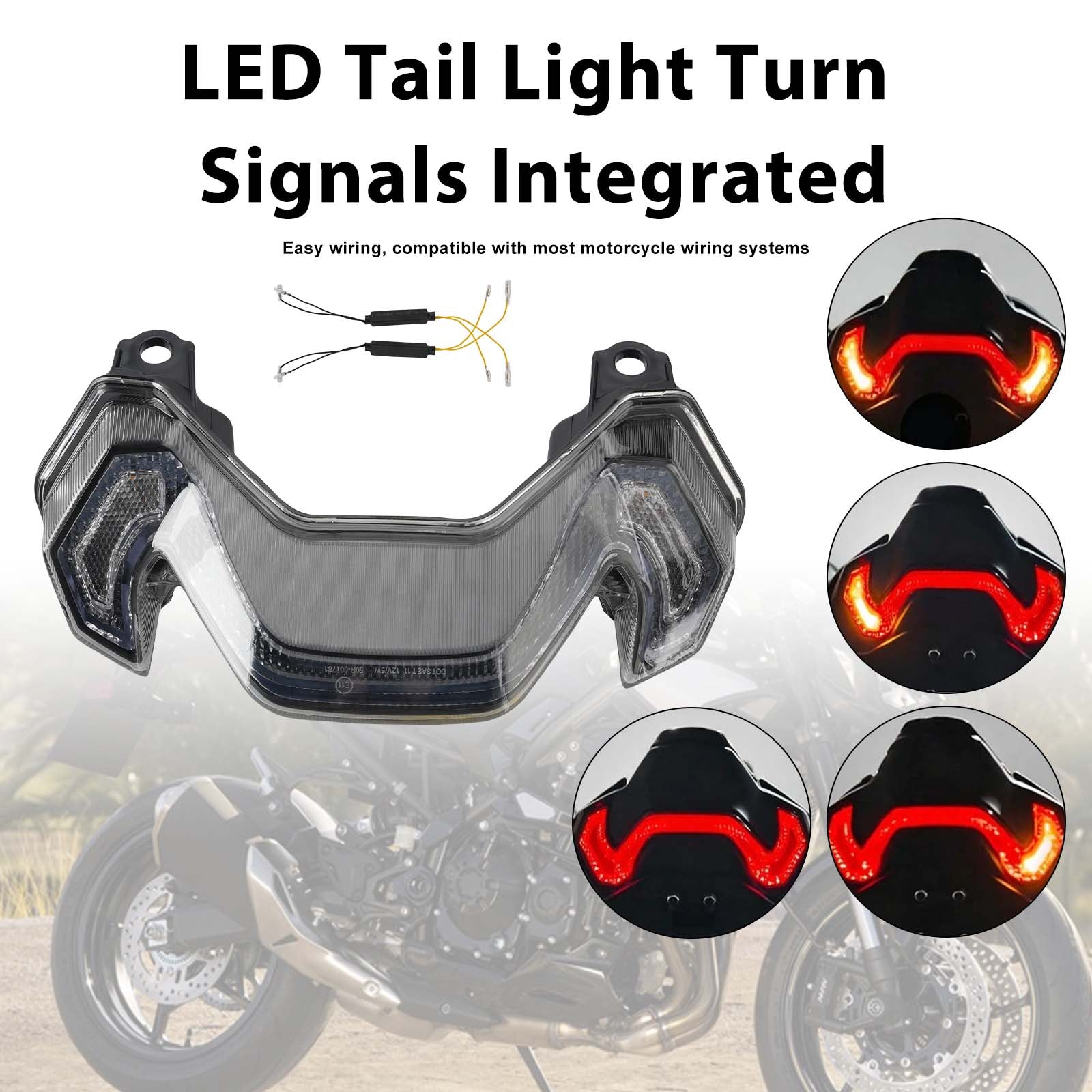 2025-2026 KAWASAKI Z900 Z900SE LED koncové světlo směrovky integrované