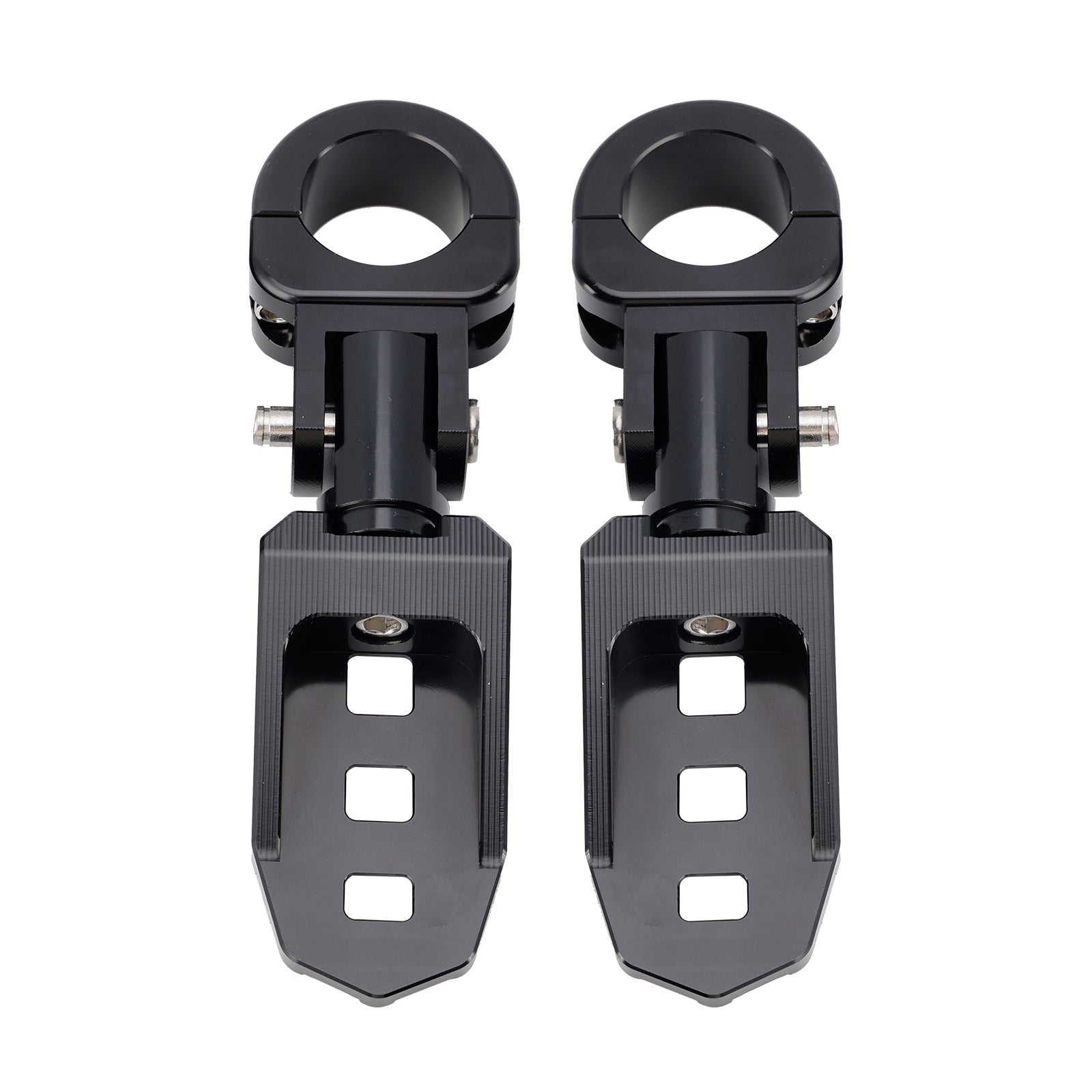 Apoios para os pés dianteiros universais, apoios para os pés adequados para motocicletas com 1.25" barras