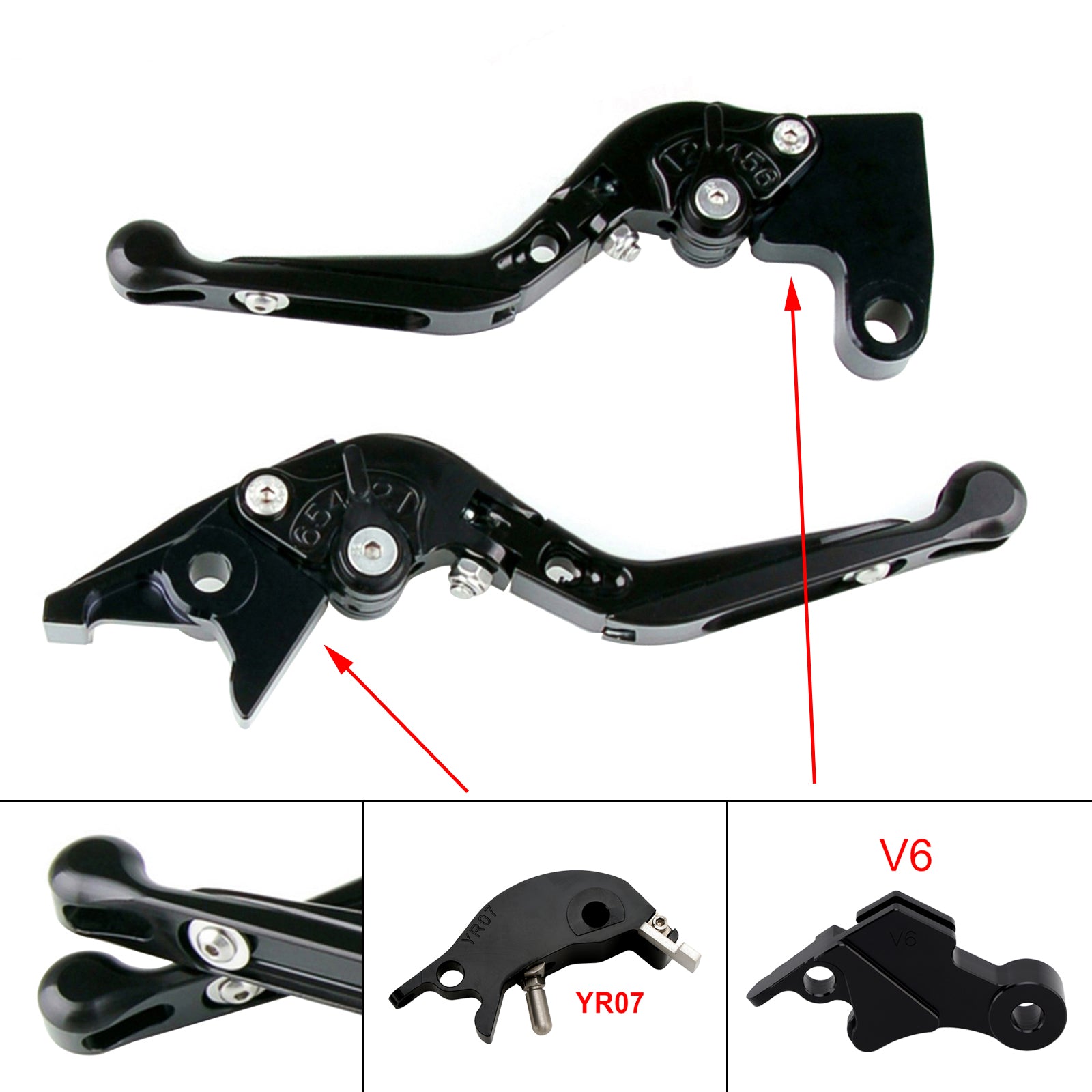 24-25 YAMAHA XSR900 XSR900GP MT-09 MT-09SP Adjustable Clutch Brake Lever